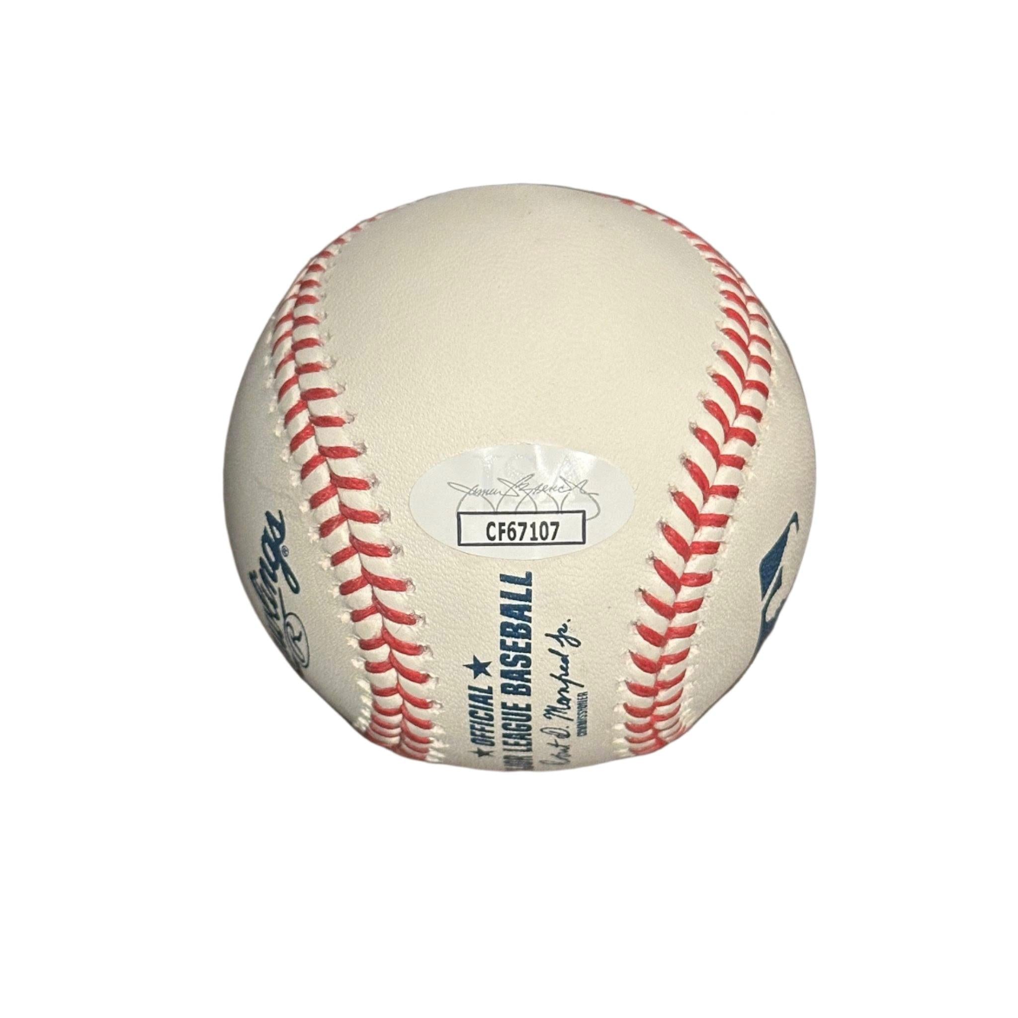 Carlos Rodon Autographed Official MLB Baseball JSA COA 'Let’s Go Yankees' Inscription-Right Off The Field