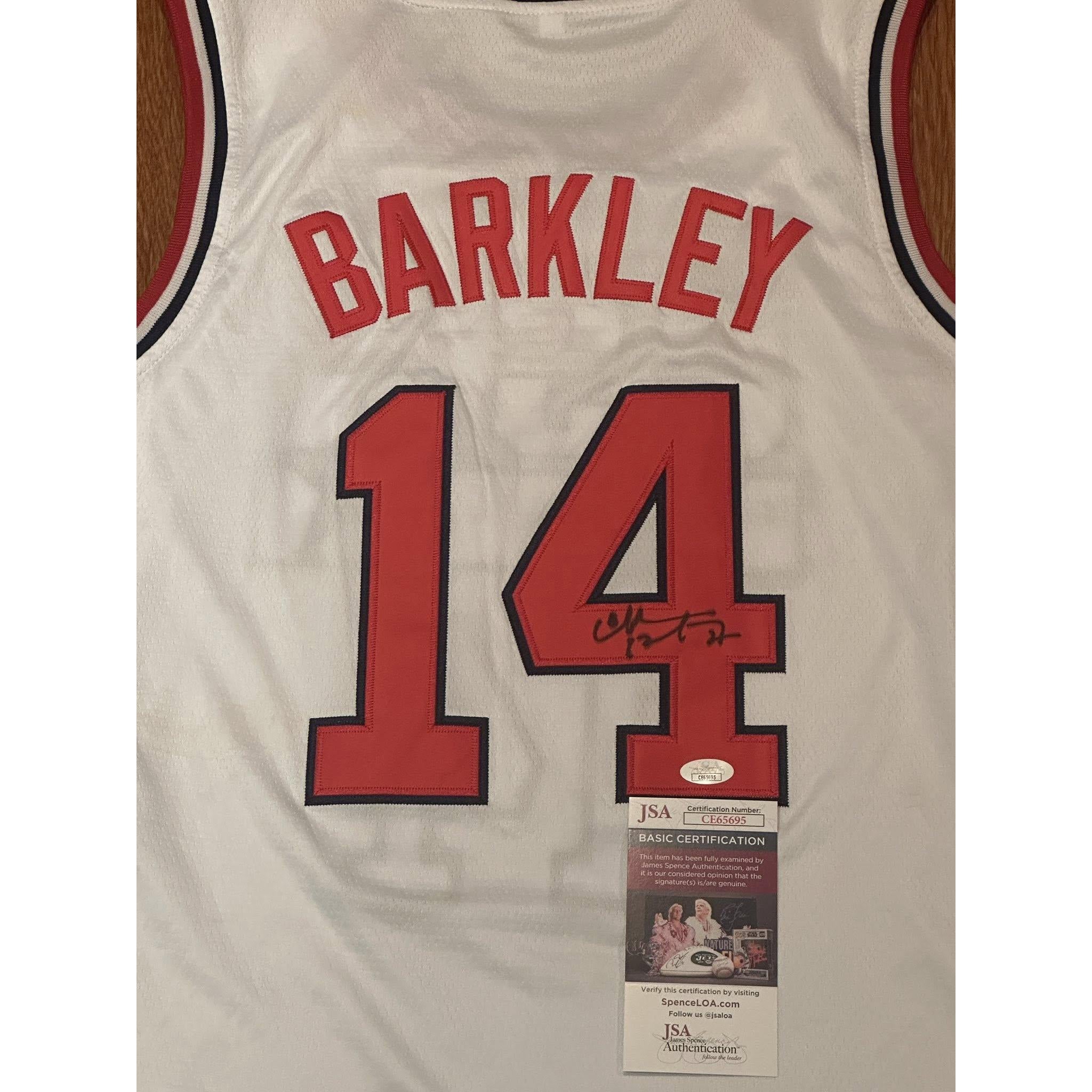 Charles Barkley Autographed 1992 USA Dream Team Jersey JSA COA-Right Off The Field