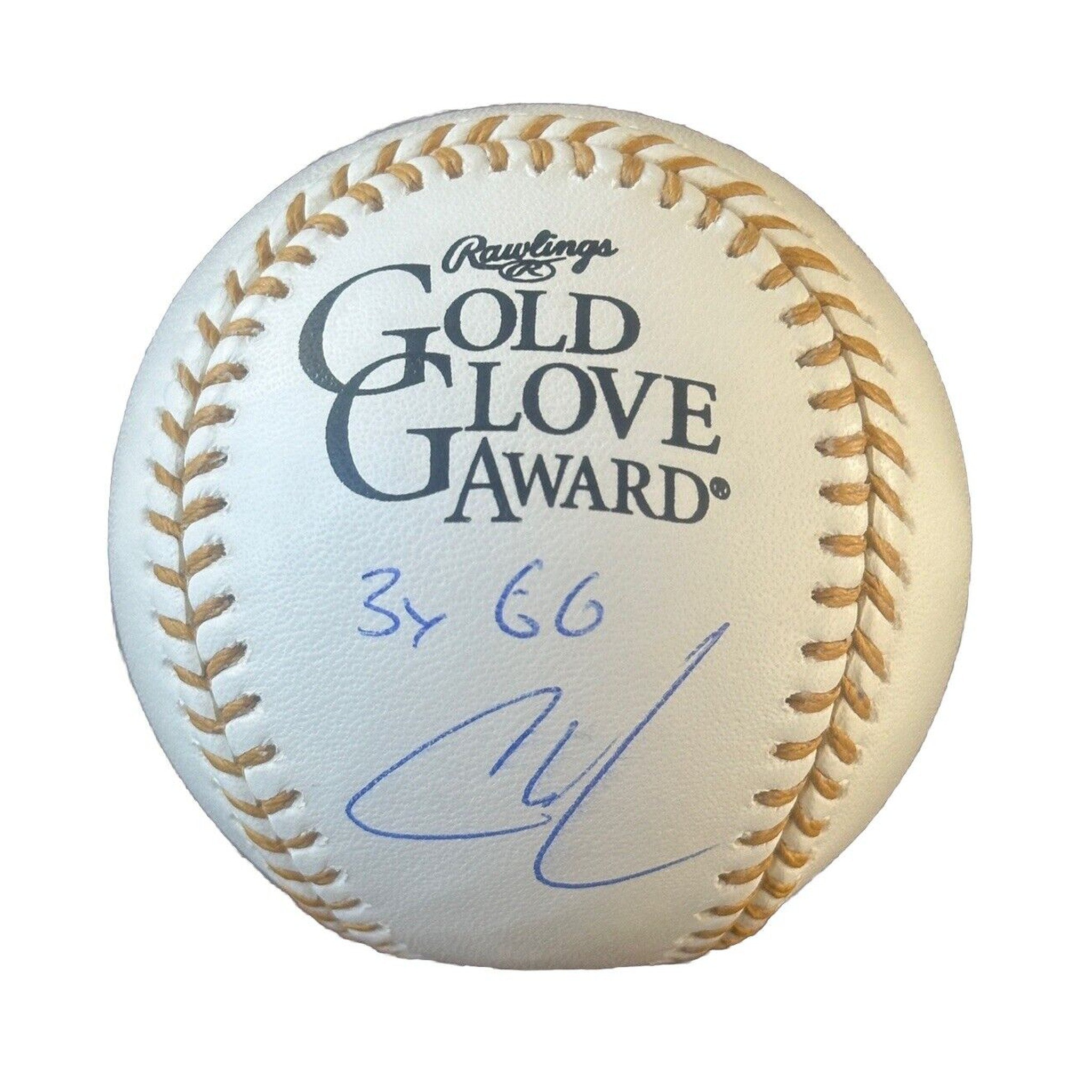 Christian Walker Signed Gold Glove Award Baseball “3x GG” Inscription JSA COA-Baseball-Right Off The Field