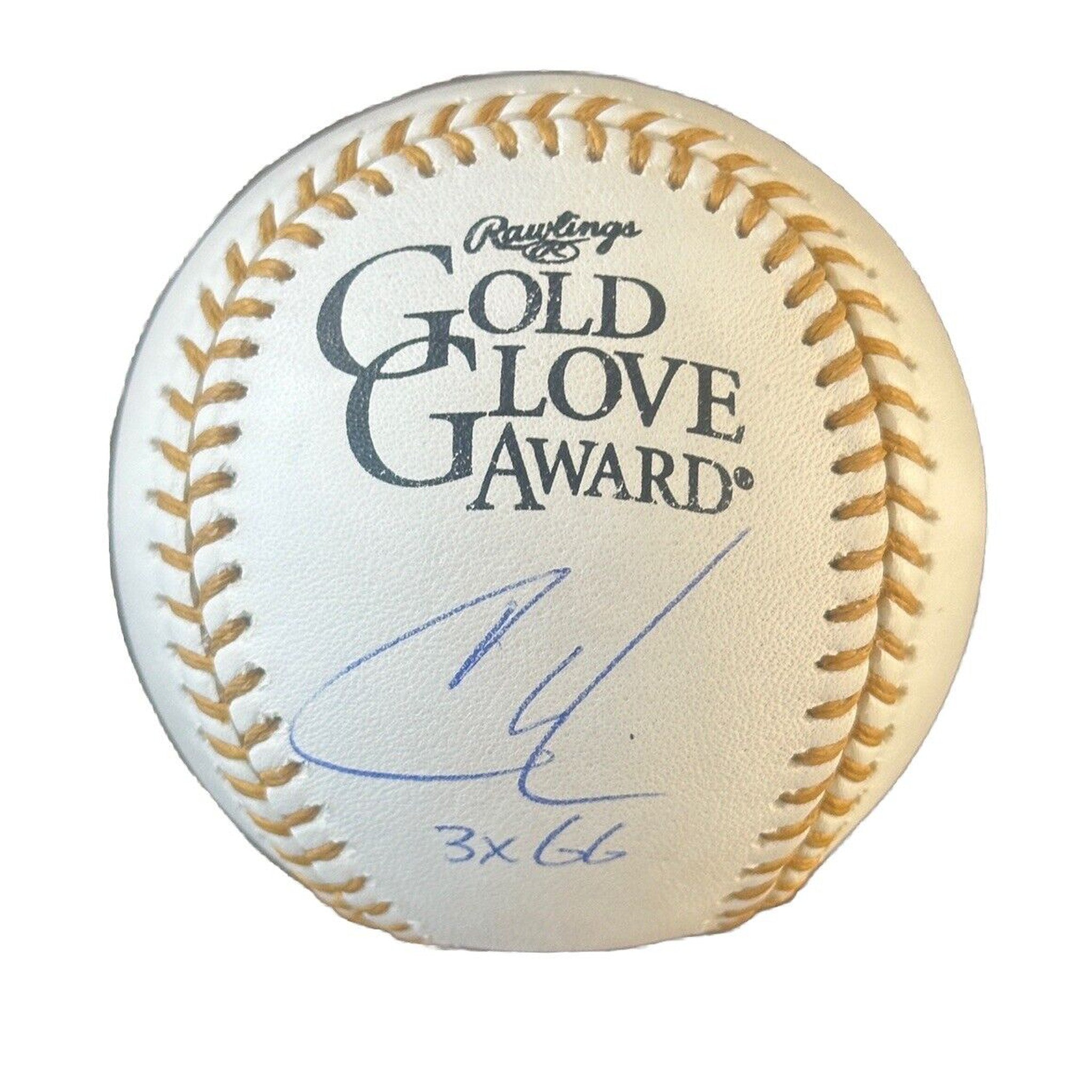 Christian Walker Signed Gold Glove Award Baseball “3x GG” Inscription JSA COA-Baseball-Right Off The Field