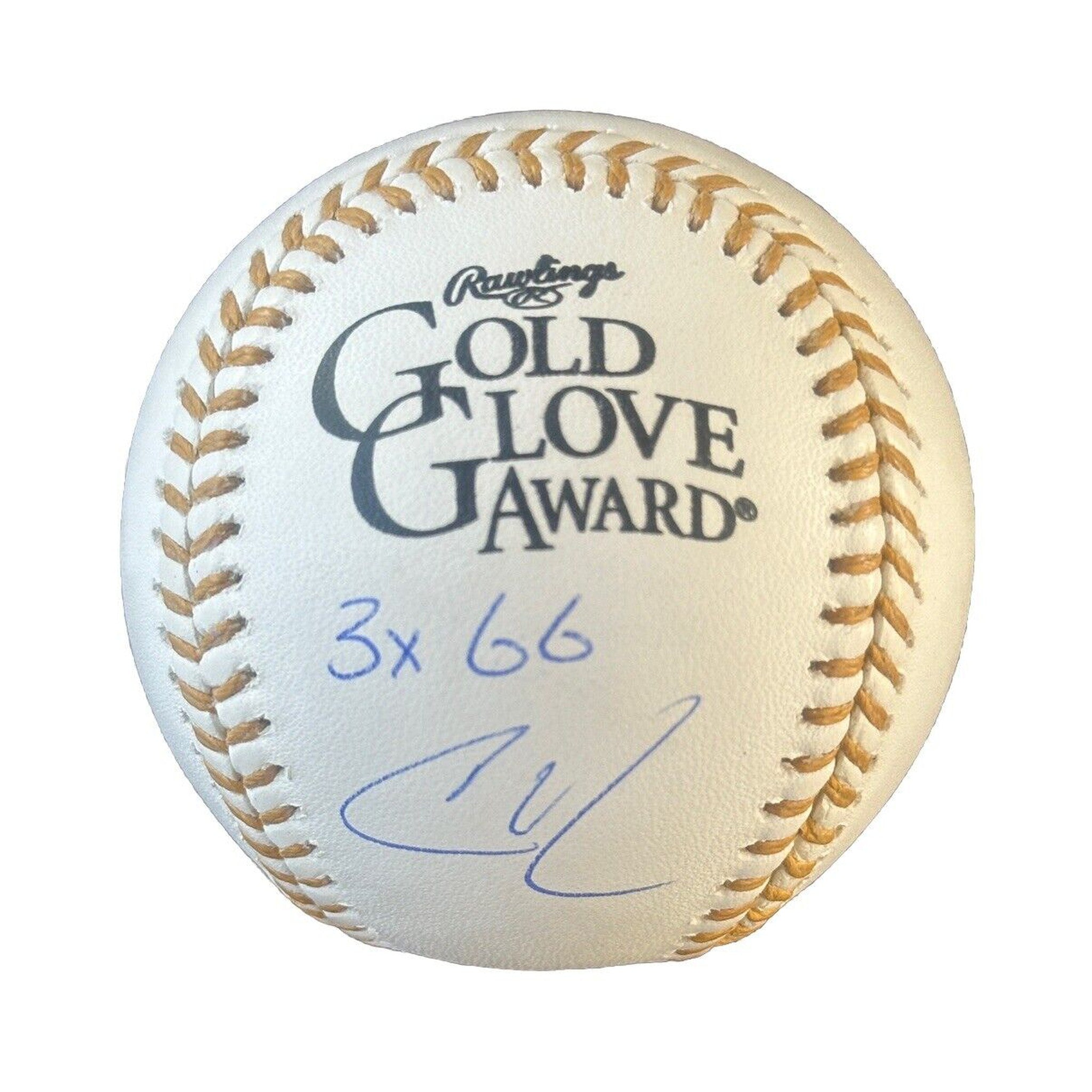 Christian Walker Signed Gold Glove Award Baseball “3x GG” Inscription JSA COA-Baseball-Right Off The Field