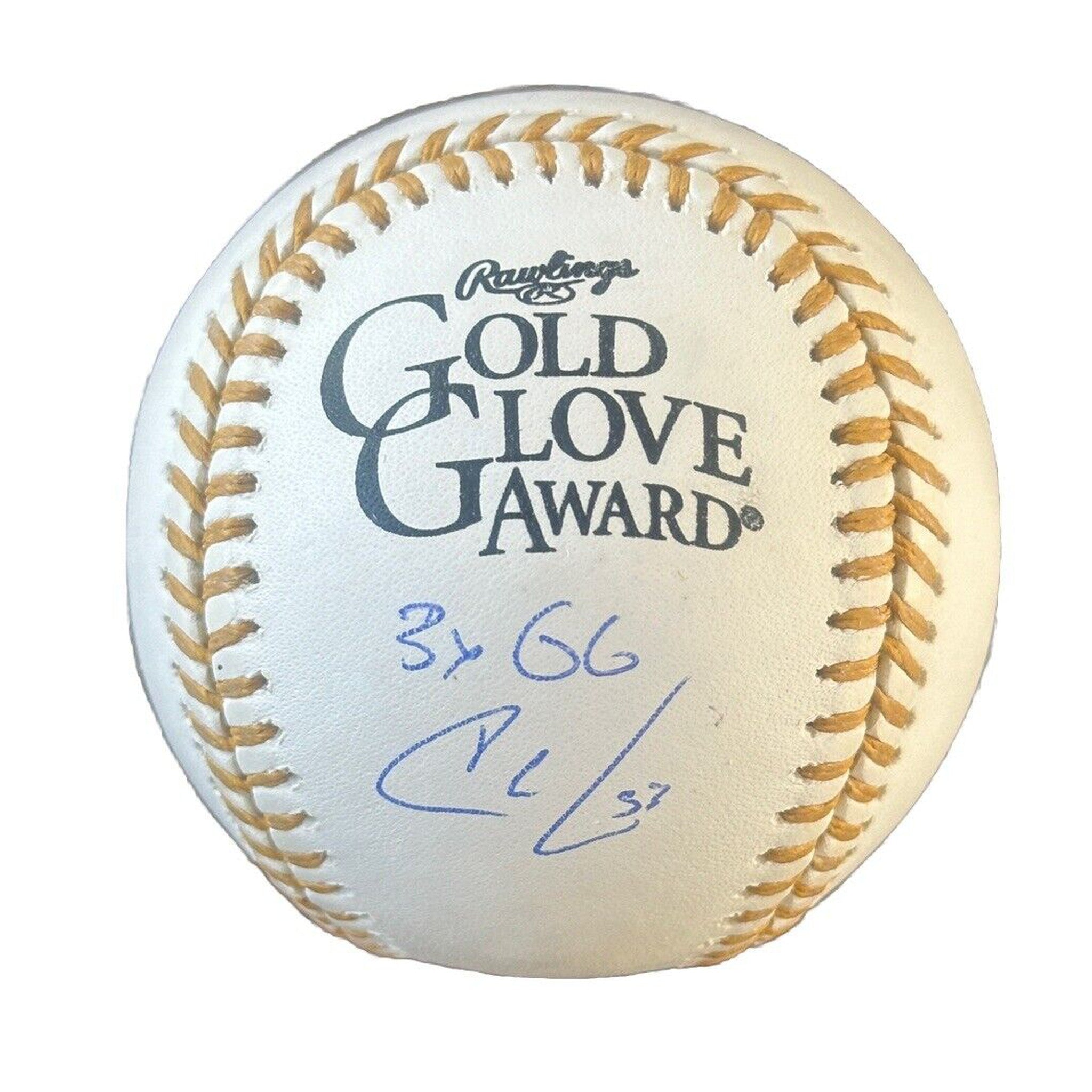 Christian Walker Signed Gold Glove Award Baseball “3x GG” Inscription JSA COA-Baseball-Right Off The Field