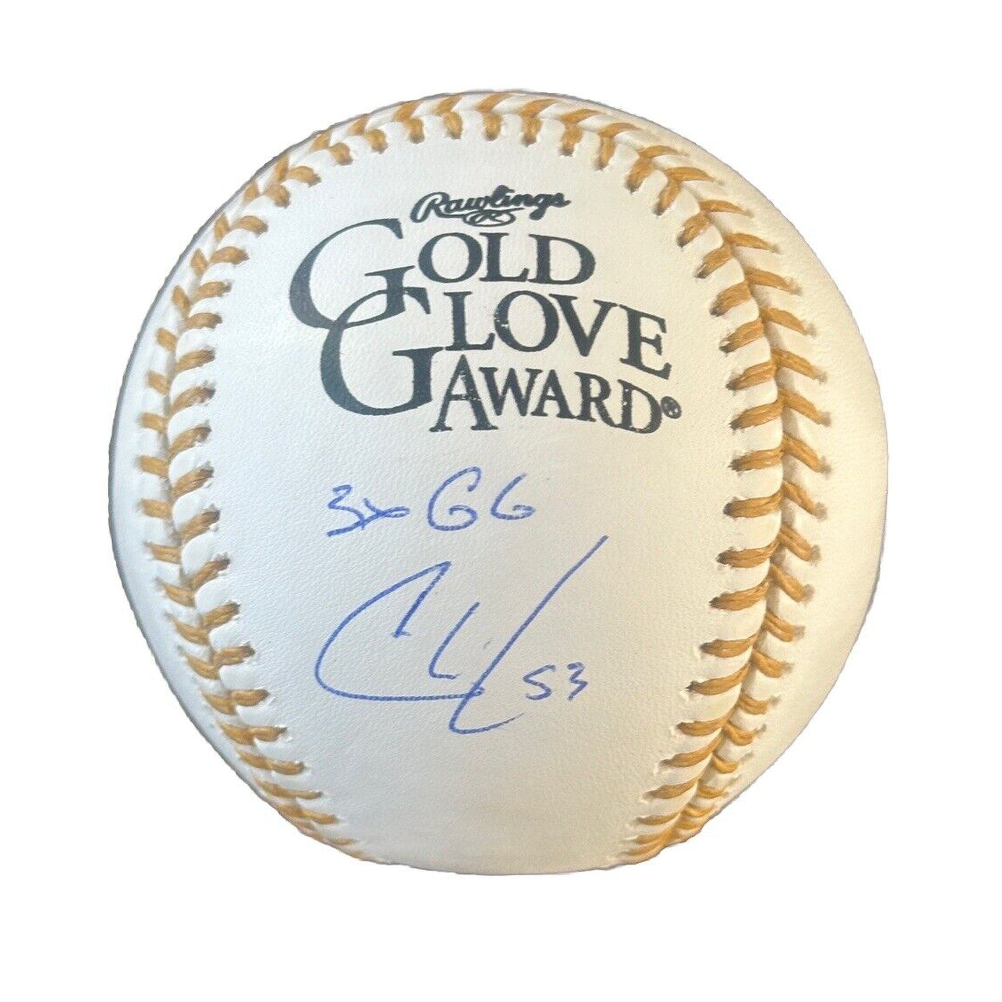 Christian Walker Signed Gold Glove Award Baseball “3x GG” Inscription JSA COA-Baseball-Right Off The Field
