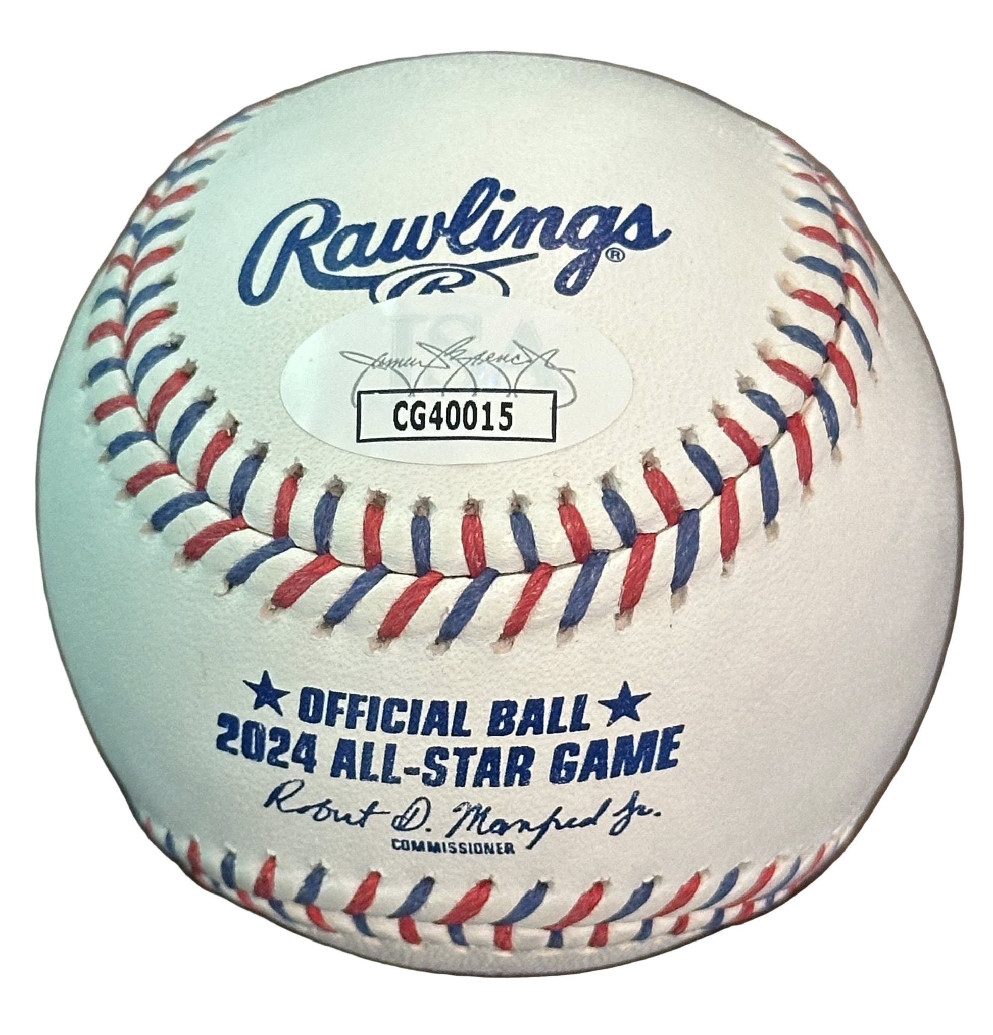 Christian Yelich Autographed 2024 All Star Game Baseball JSA COA Brewers-Right Off The Field