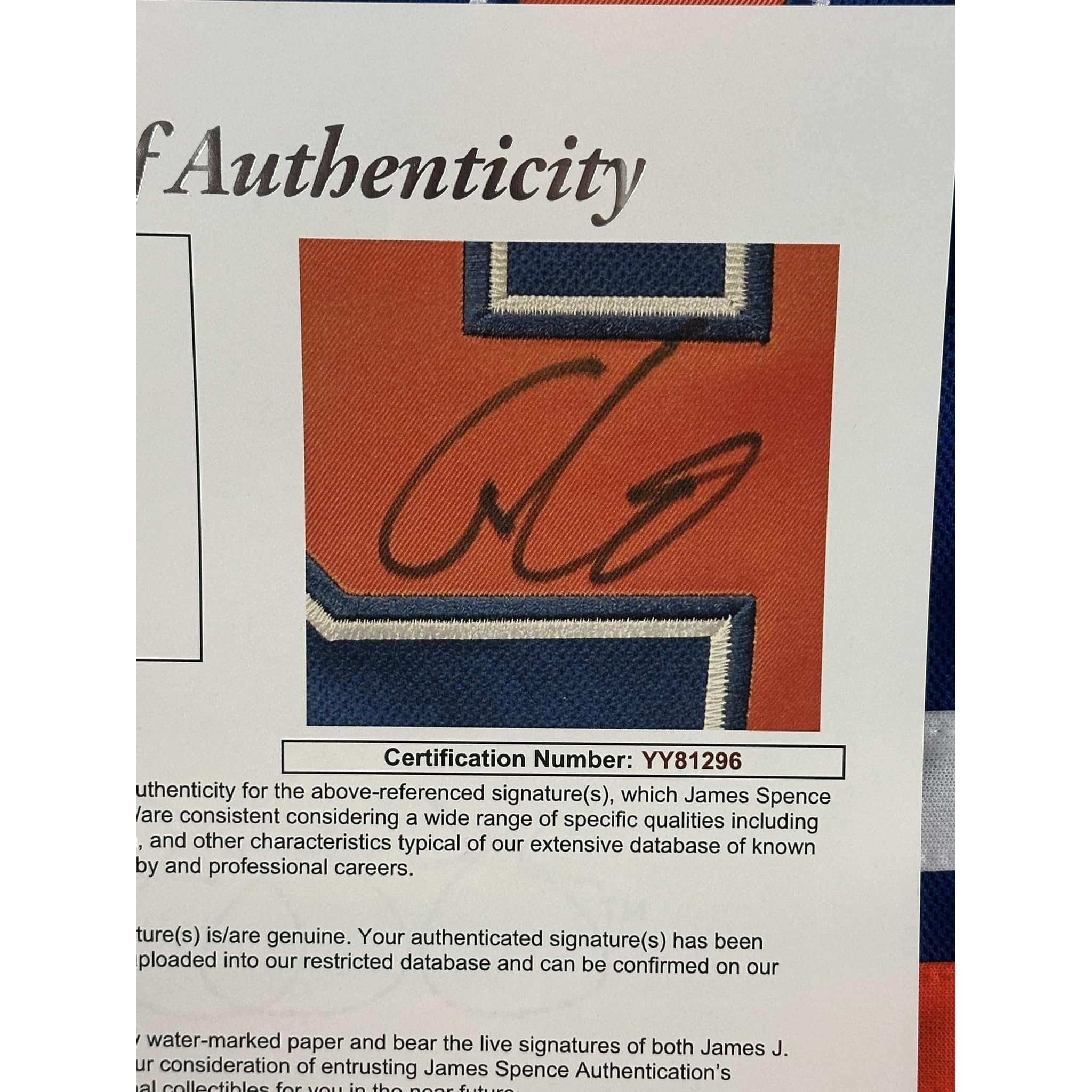 Connor McDavid Autographed Edmonton Oilers Jersey JSA LOA (Read Description)-Right Off The Field