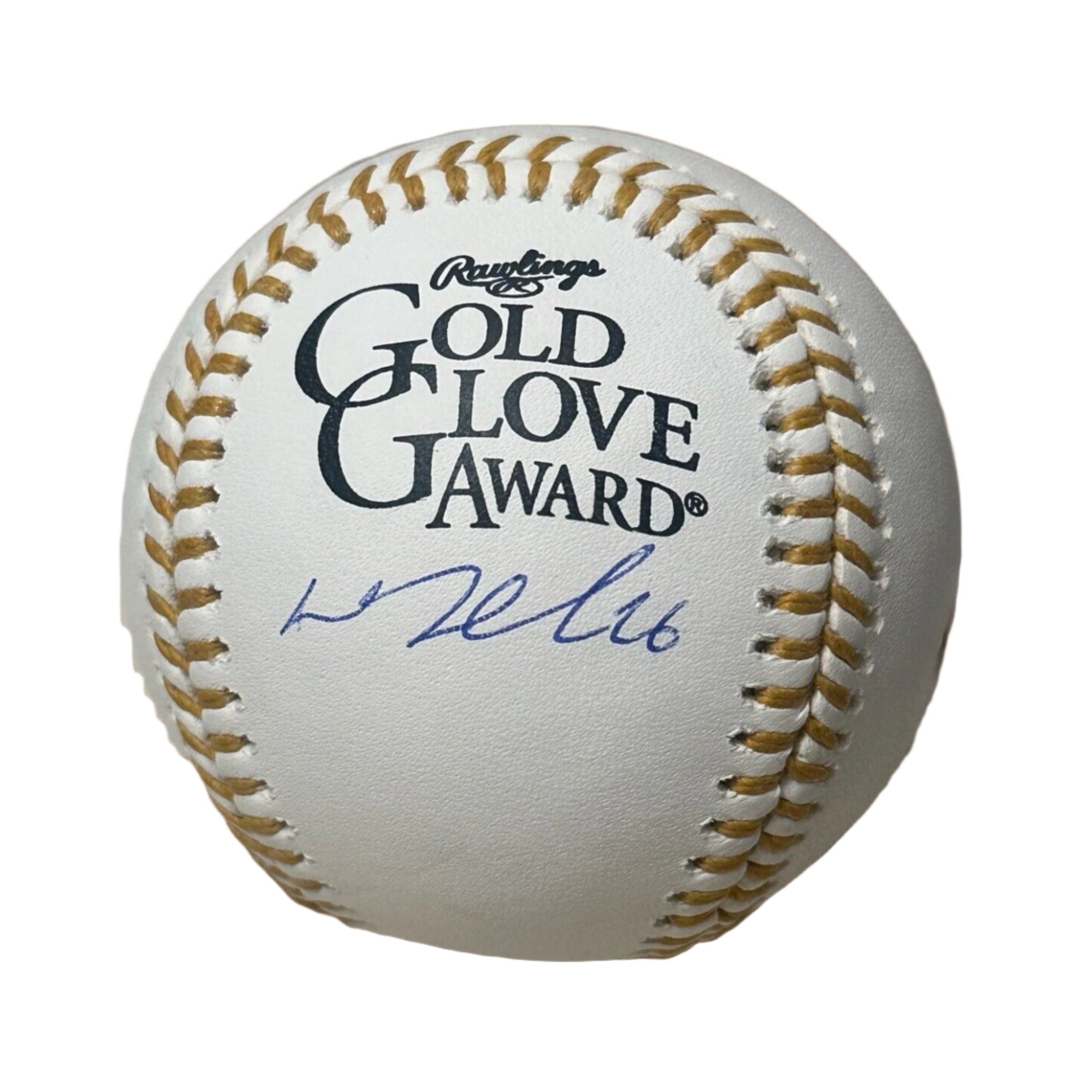 DJ LeMahieu New York Yankees Autographed Gold Glove Award Baseball-Baseball-Right Off The Field