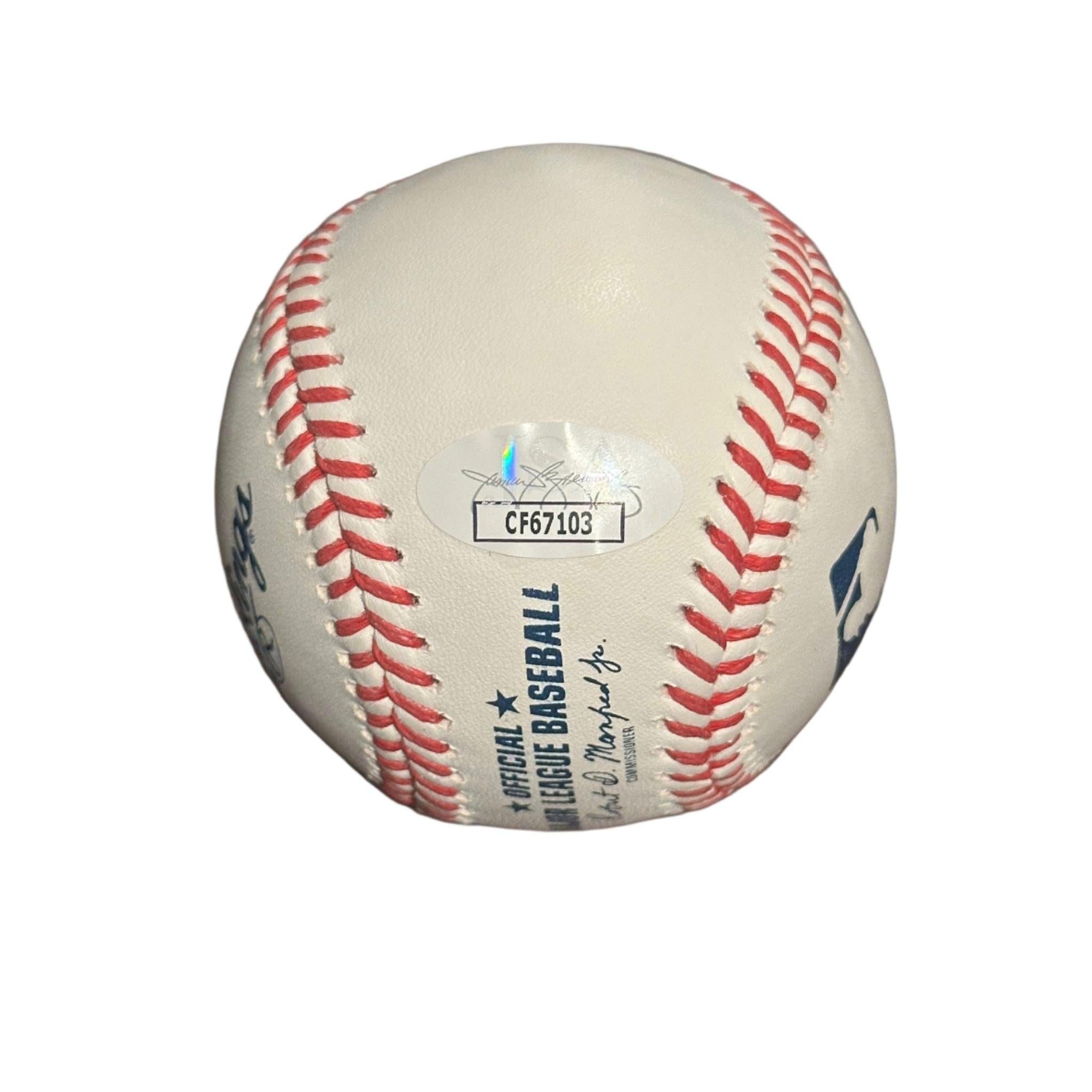 Dave Bautista Autographed Official MLB Baseball JSA COA-Right Off The Field