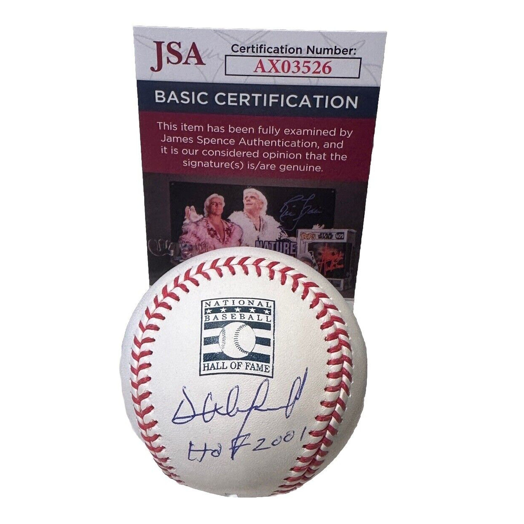 Dave Winfield Signed Hall of Fame Baseball “HOF 2001” Inscription JSA COA-Baseball-Right Off The Field