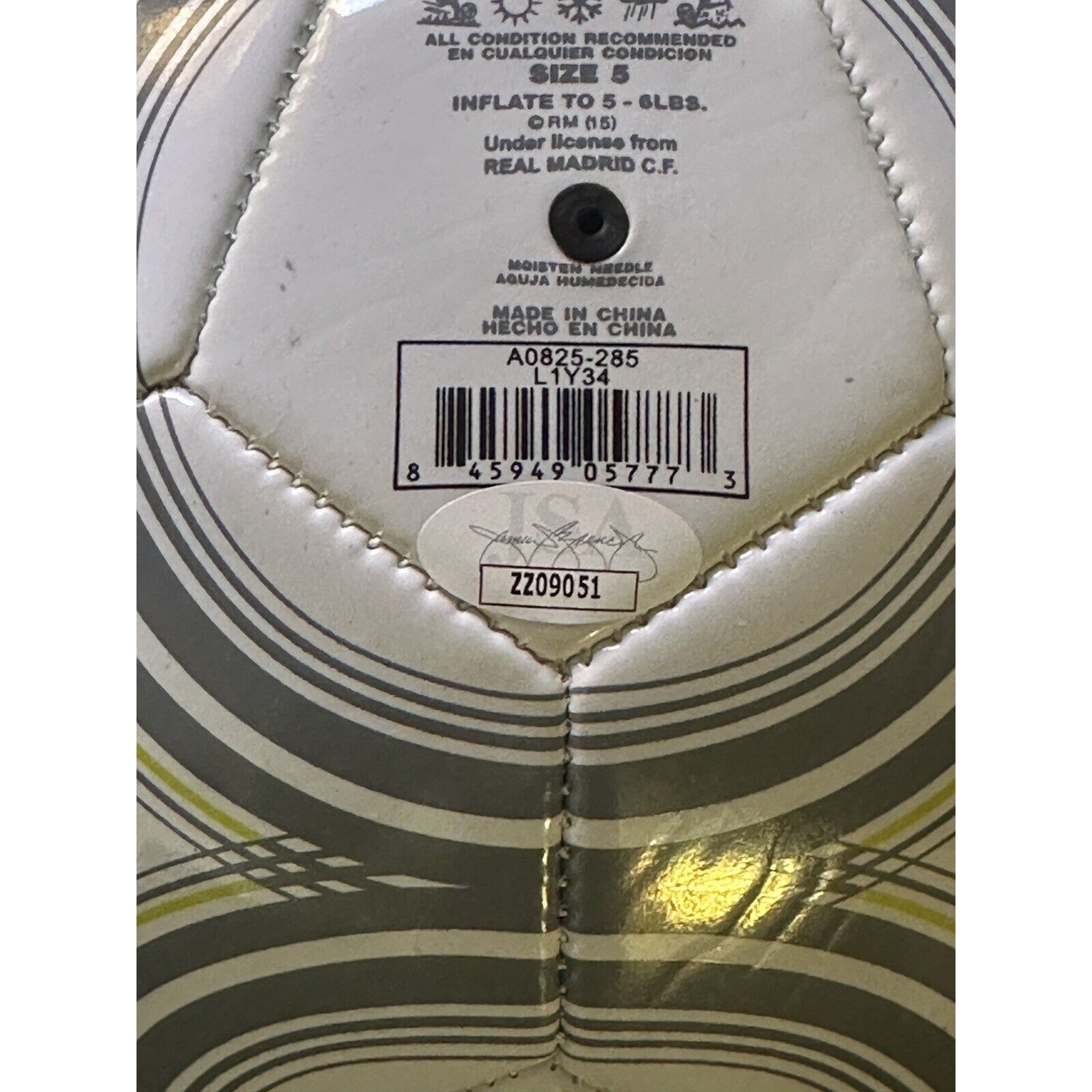 David Beckham Autographed Real Madrid Soccer Ball JSA LOA-Soccer-Right Off The Field