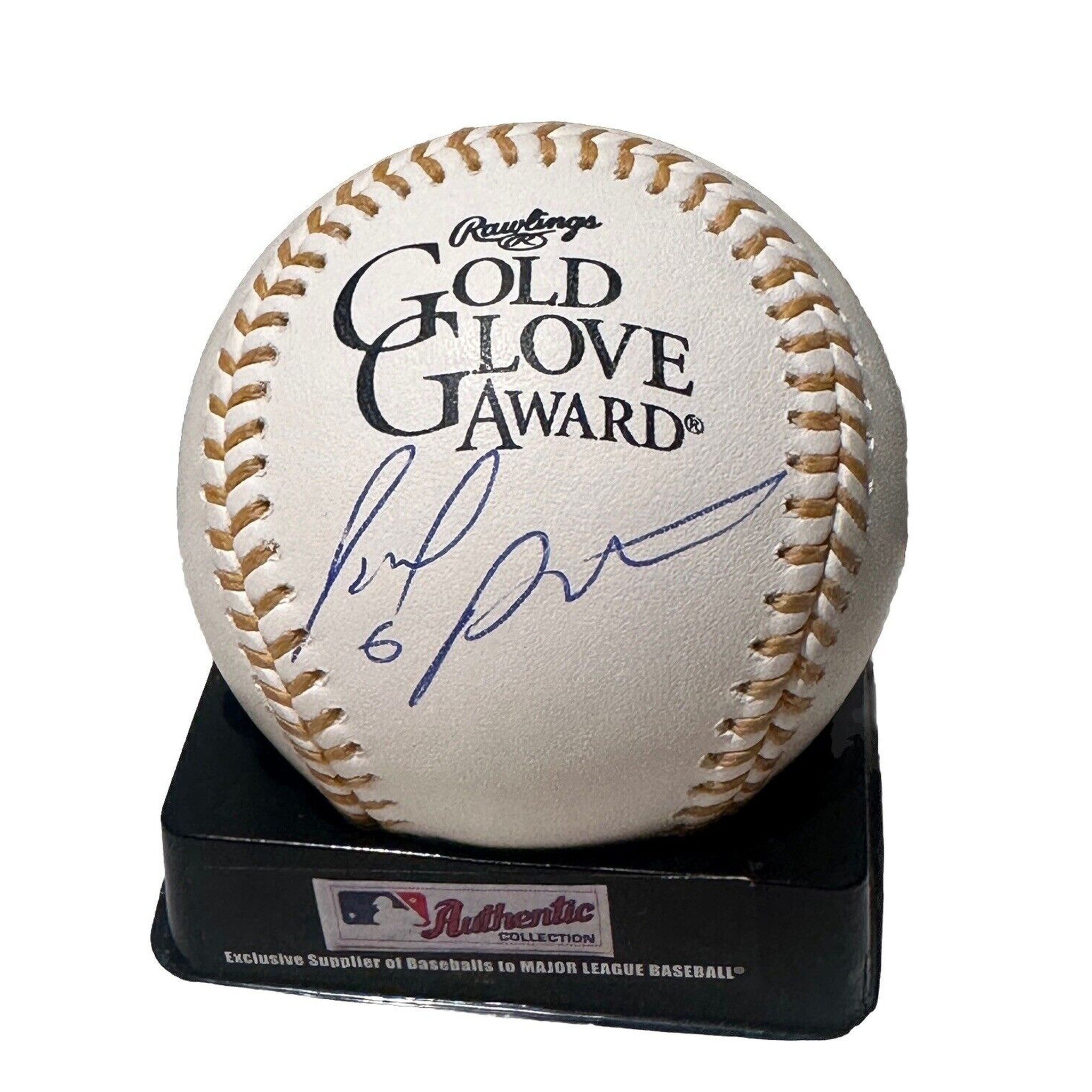 David Peralta Los Angeles Dodgers Autographed Gold Glove Award Baseball-Baseball-Right Off The Field