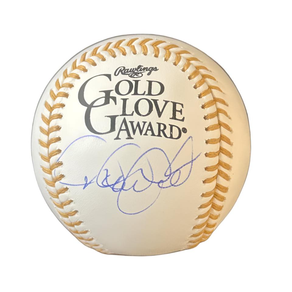 Derek Jeter New York Yankees Autographed Gold Glove Award Baseball JSA LOA-Right Off The Field