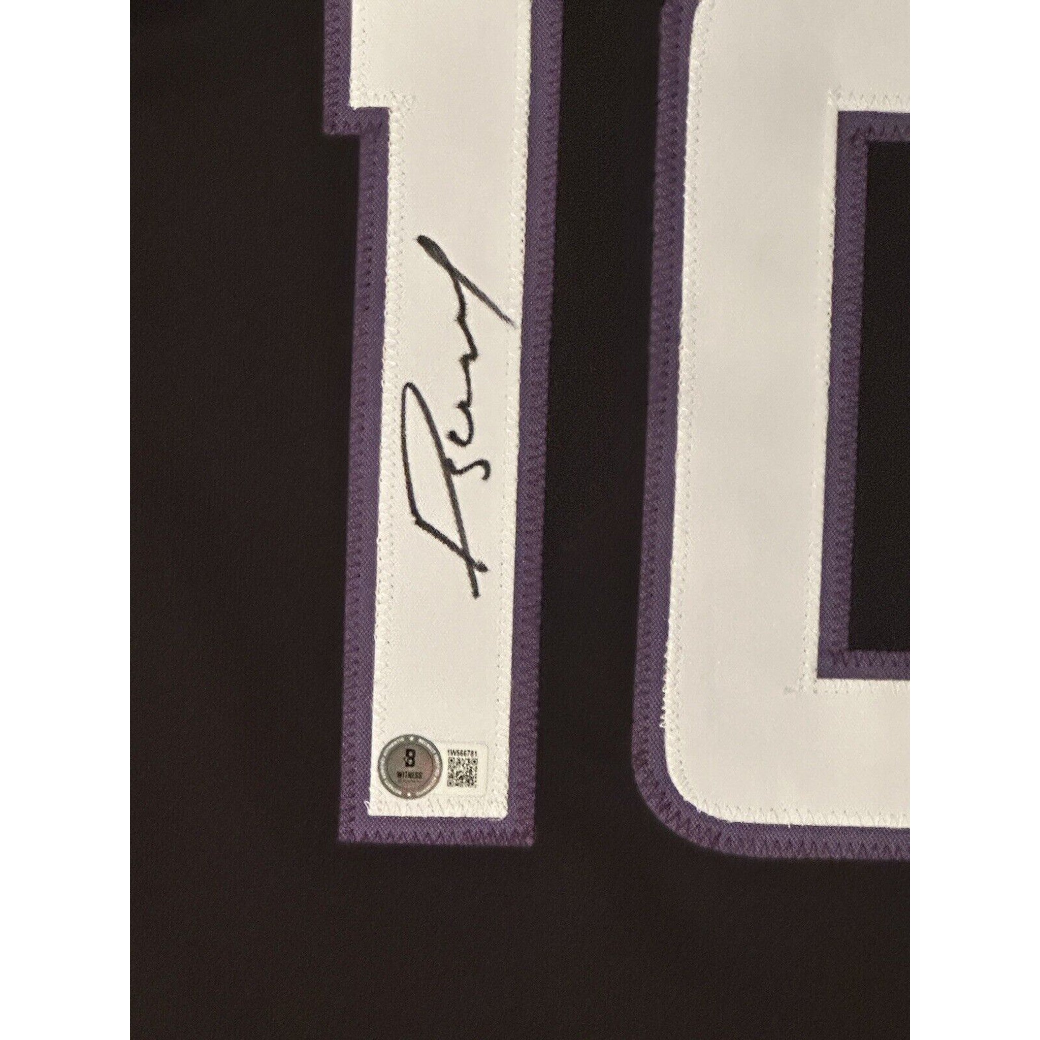 Domantas Sabonis Autographed Sacramento Kings Custom Black Jersey BAS Witness-Basketball-Right Off The Field