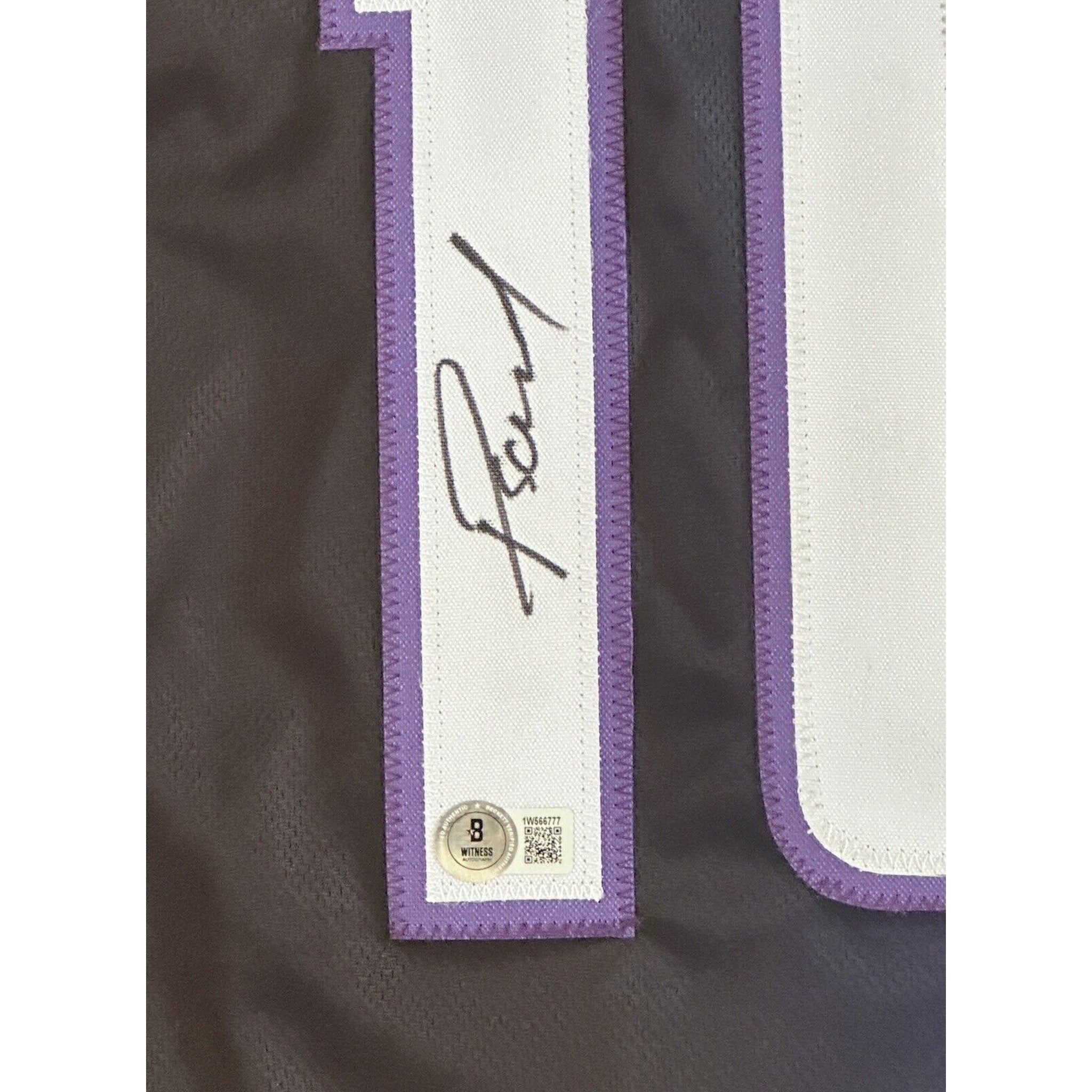 Domantas Sabonis Autographed Sacramento Kings Custom Jersey BAS Witness-Basketball-Right Off The Field