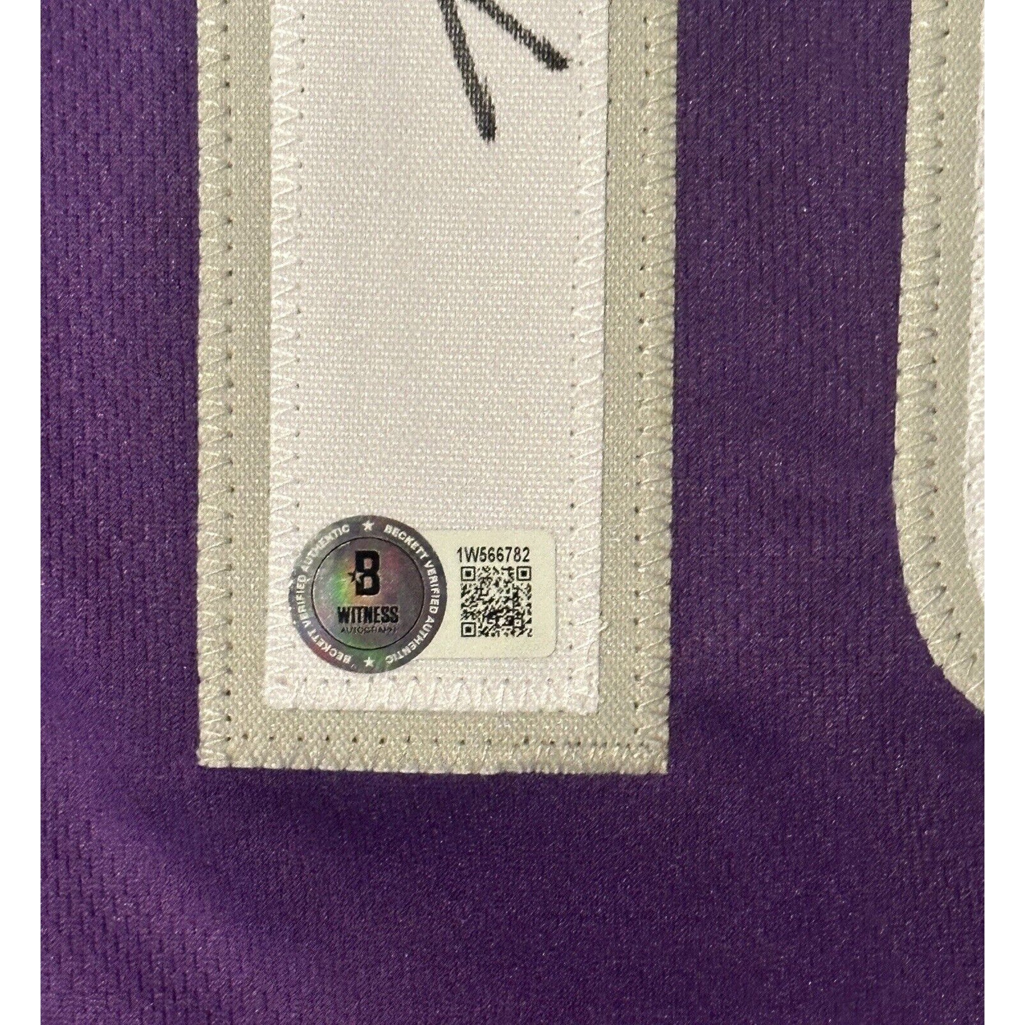 Domantas Sabonis Autographed Sacramento Kings Custom Purple Jersey BAS Witness-Basketball-Right Off The Field