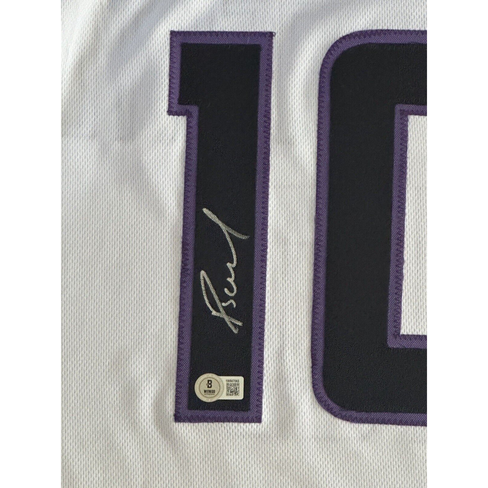 Domantas Sabonis Autographed Sacramento Kings Custom White Jersey BAS Witness-Basketball-Right Off The Field