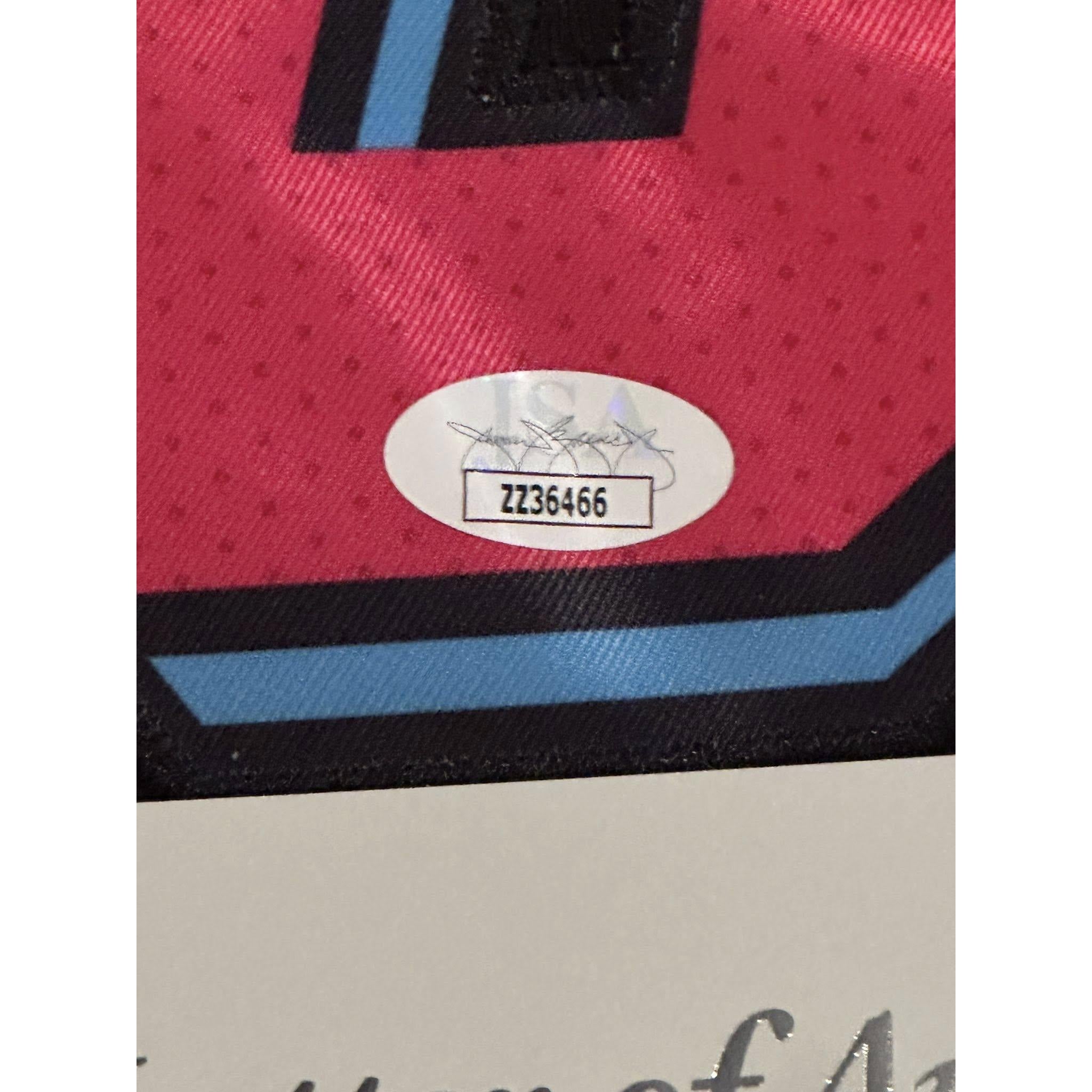 Dwyane Wade Autographed Miami Heat City Edition Jersey JSA LOA-Right Off The Field