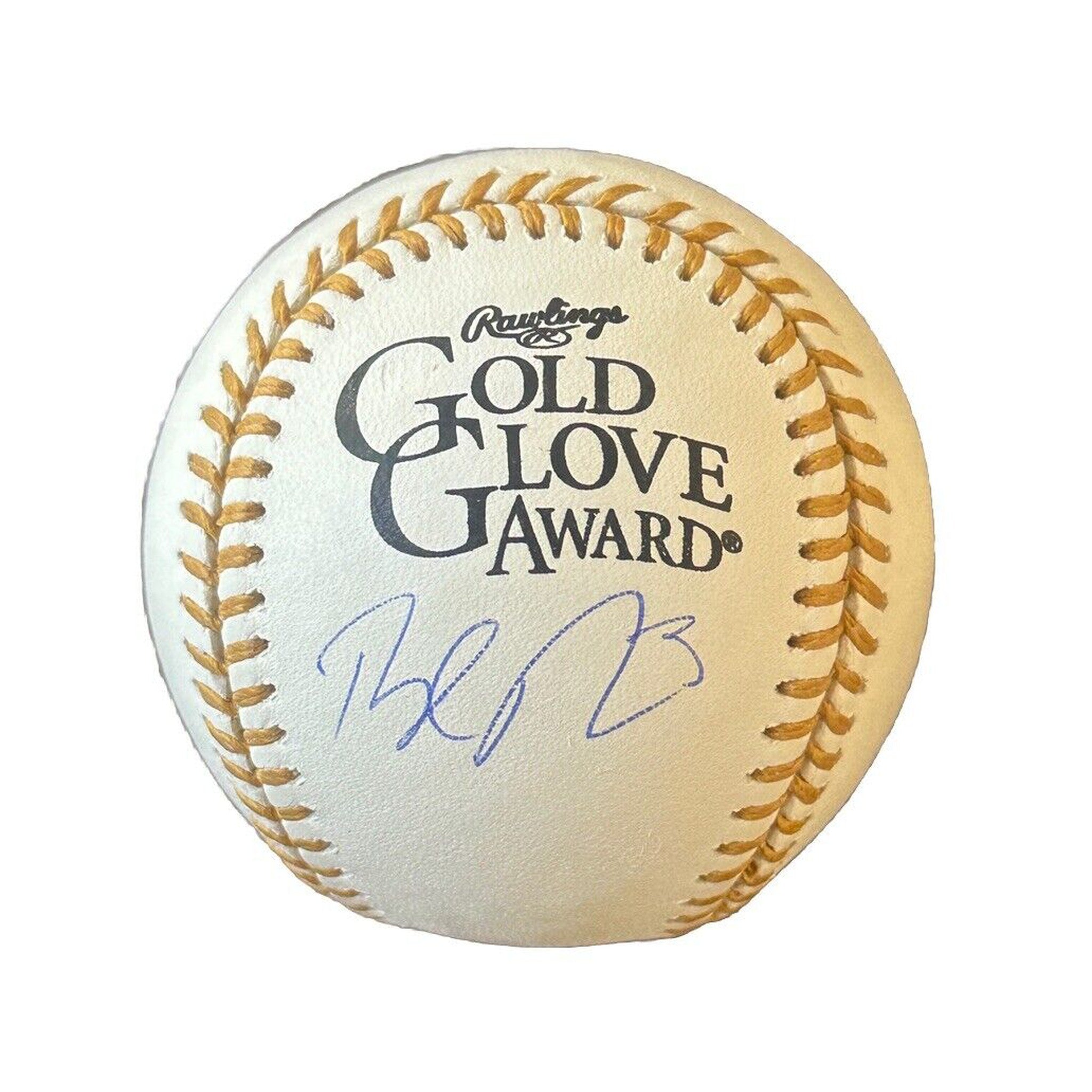 Dylan Moore Seattle Mariners Autographed Gold Glove Award Baseball JSA COA-Baseball-Right Off The Field