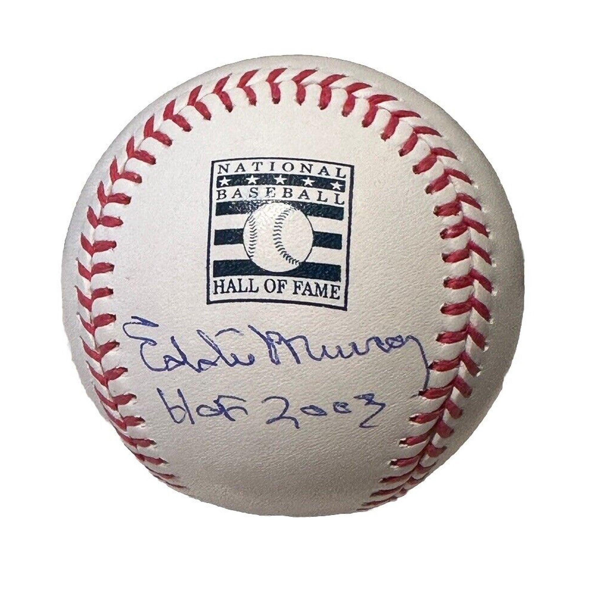 Eddie Murray Signed Hall of Fame MLB Baseball “HOF 2003” Inscription JSA COA-Baseball-Right Off The Field