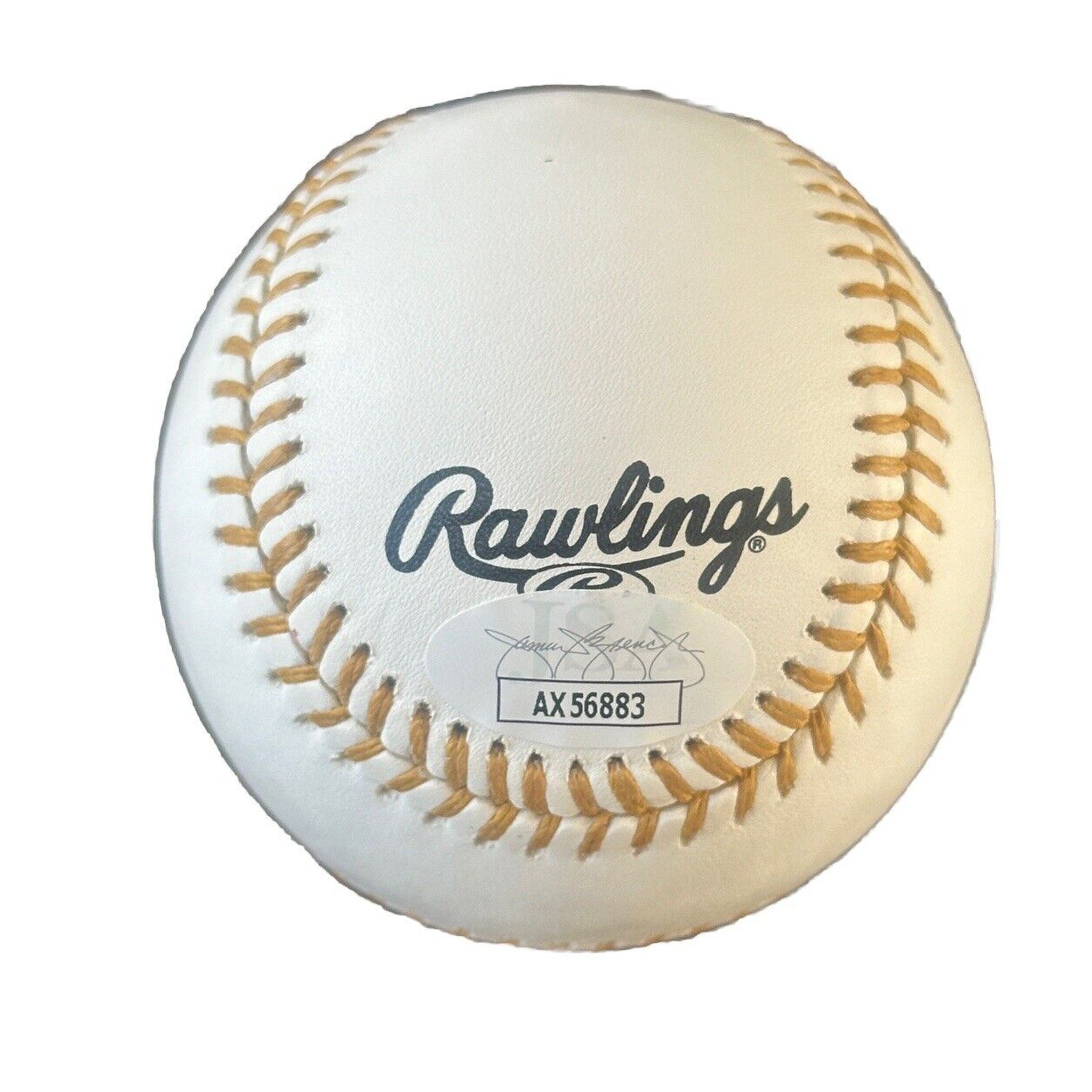 Ezequiel Tovar Colorado Rockies Autographed Gold Glove Award Baseball JSA COA-Baseball-Right Off The Field