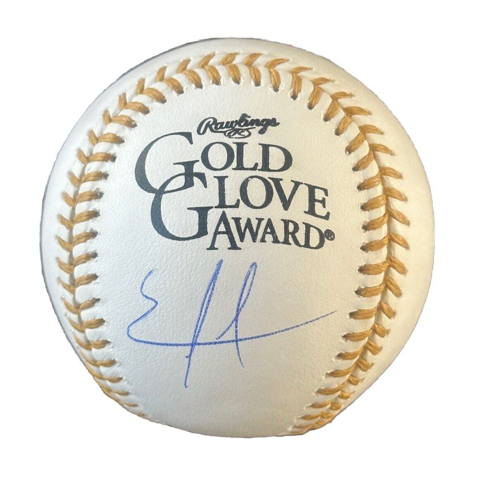 Ezequiel Tovar Colorado Rockies Autographed Gold Glove Award Baseball JSA COA-Baseball-Right Off The Field