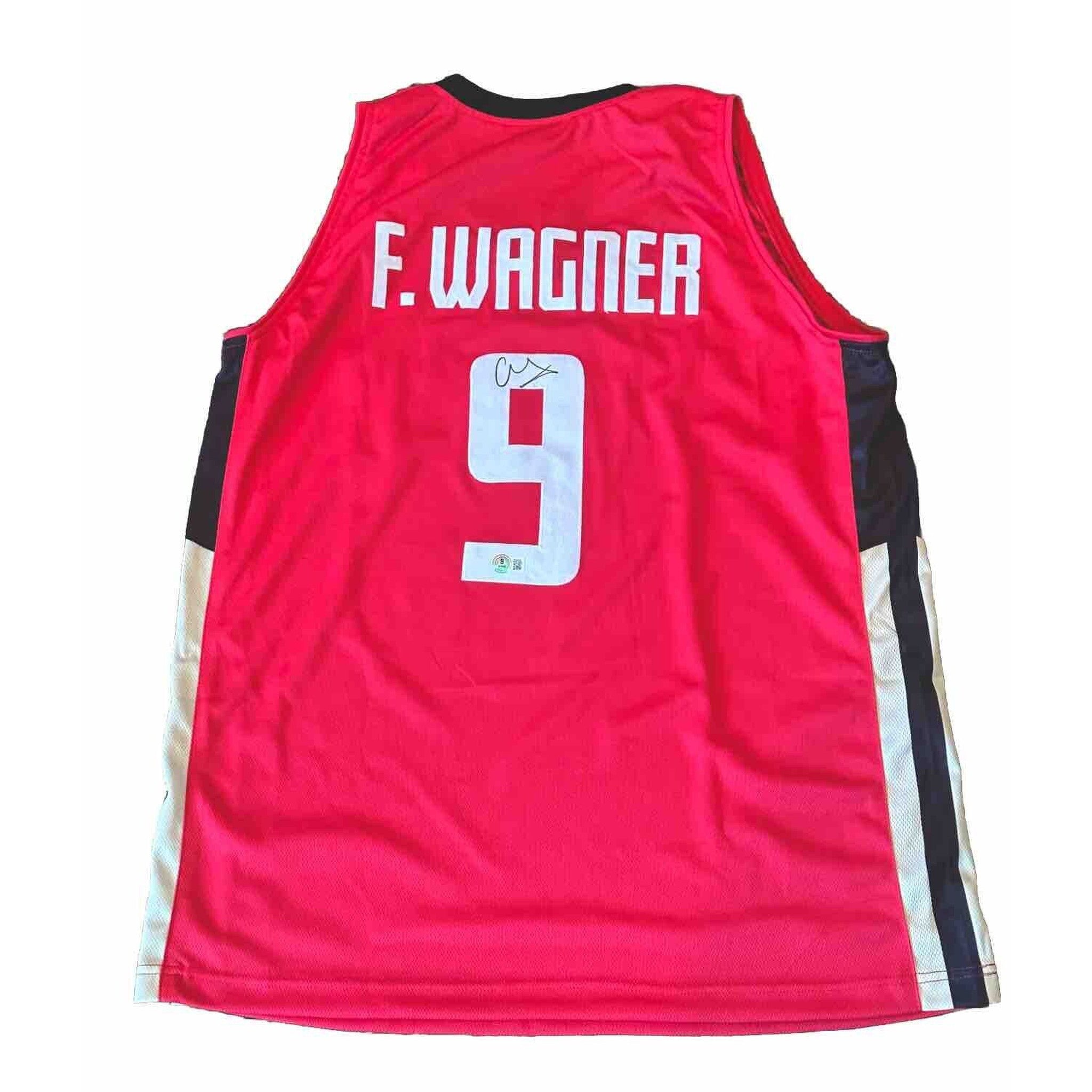 Franz Wagner Autographed Deutschland Custom Jersey BAS Witness-Basketball-Right Off The Field