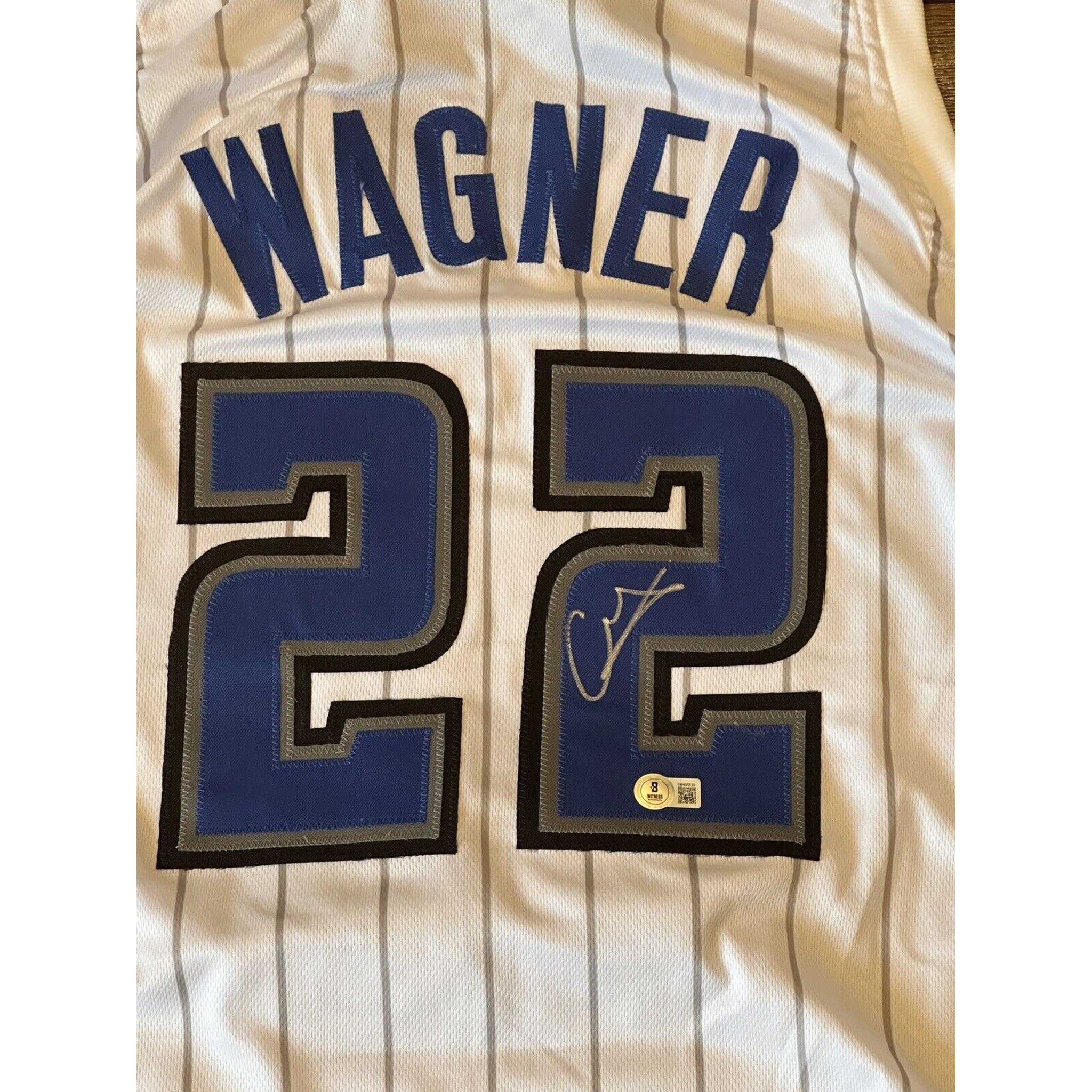 Franz Wagner Autographed Orlando Magic Custom Jersey BAS Witness-Basketball-Right Off The Field