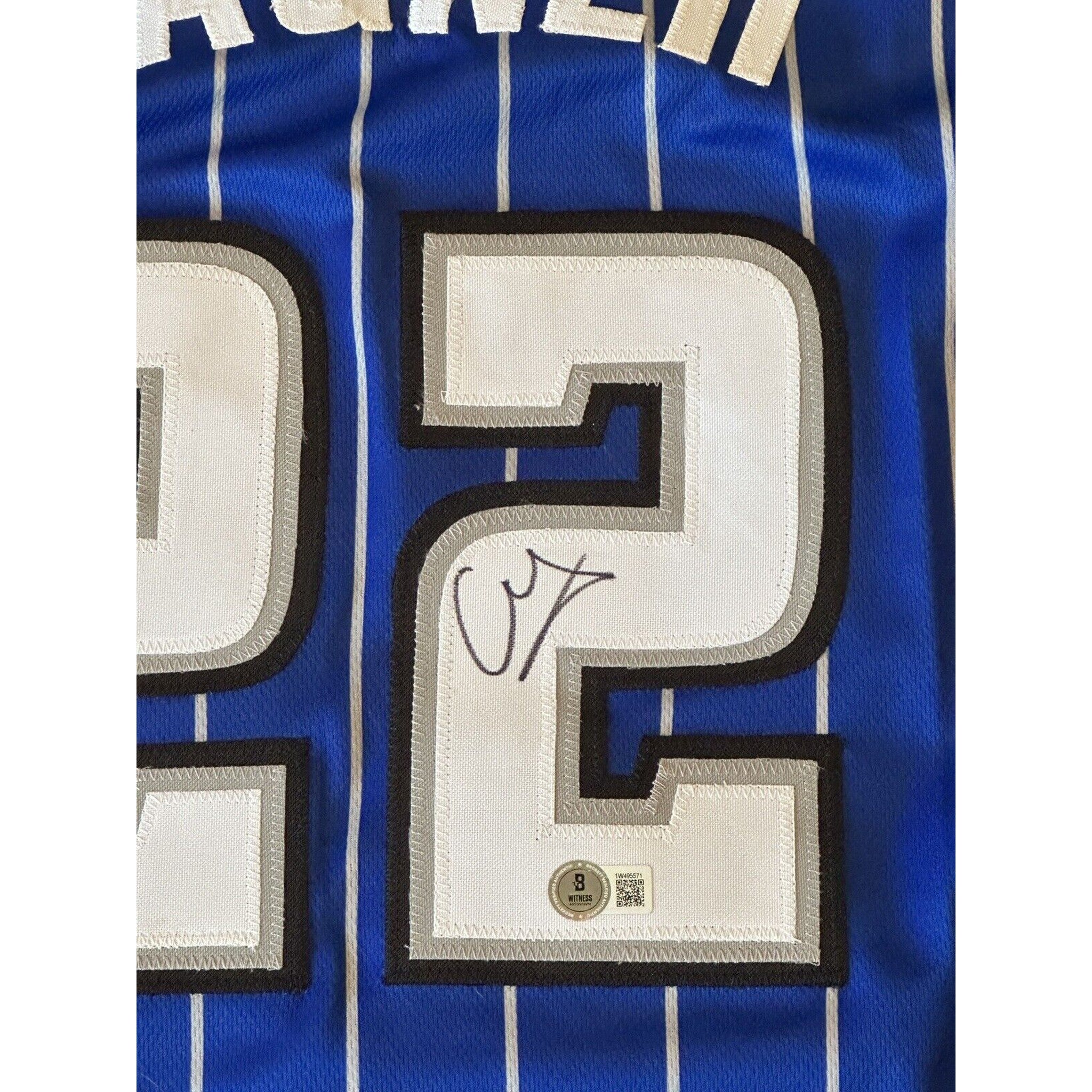 Franz Wagner Autographed Orlando Magic Custom Jersey BAS Witness-Basketball-Right Off The Field