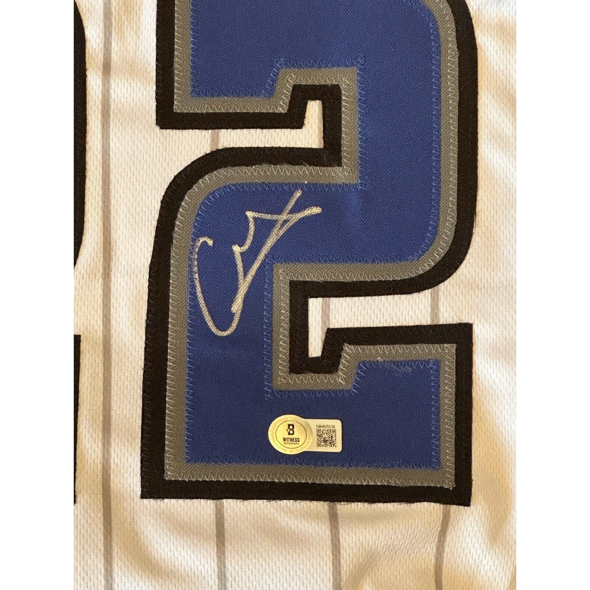 Franz Wagner Autographed Orlando Magic Custom Jersey BAS Witness-Basketball-Right Off The Field