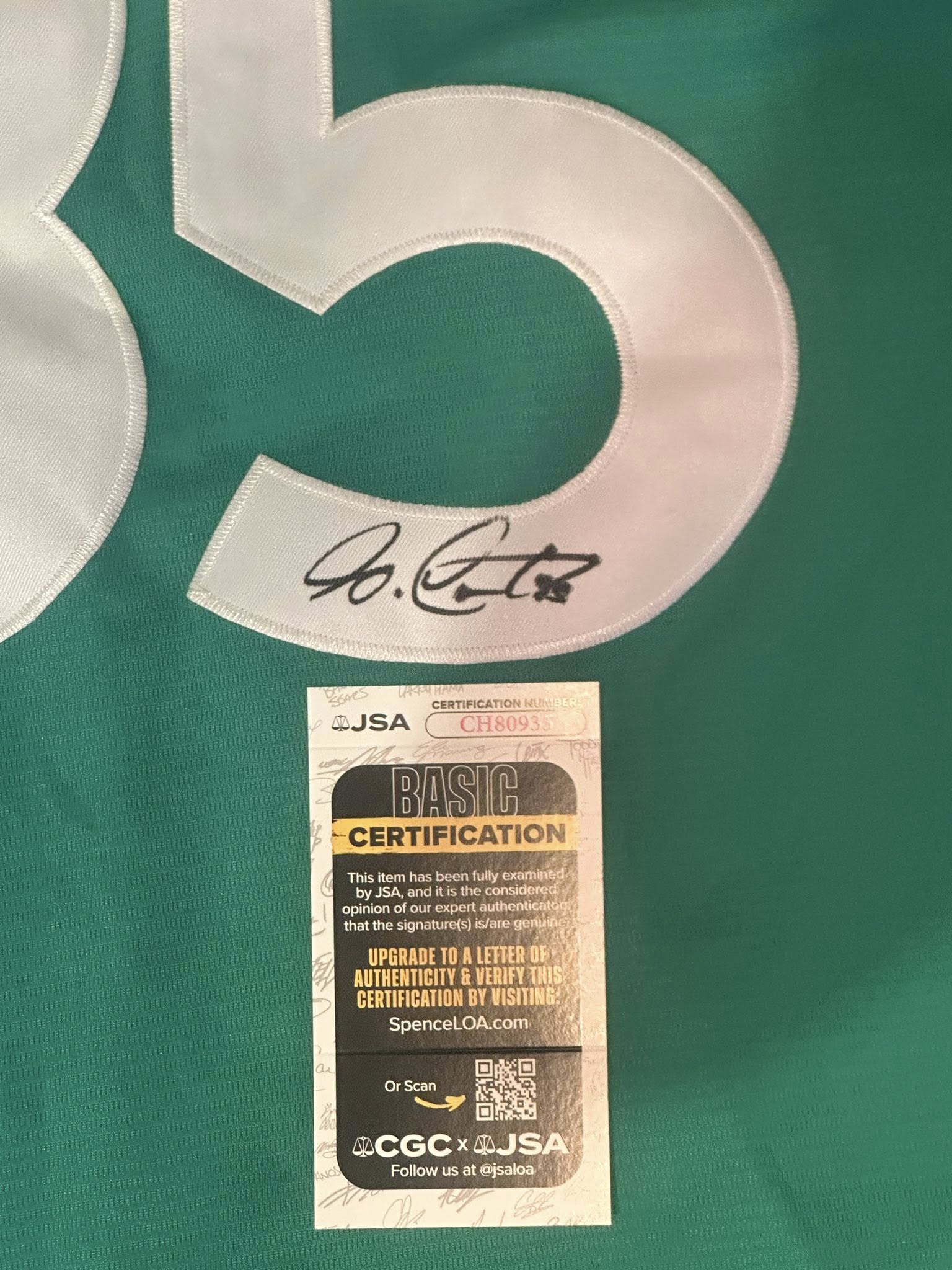 Garrett Crochet Autographed Boston Red Sox City Connect Jersey JSA COA-Right Off The Field