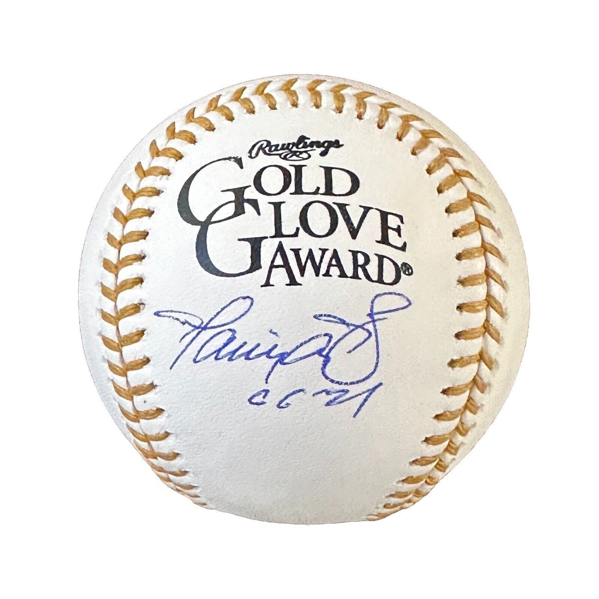 Harrison Bader Autographed Gold Glove Award Baseball “GG ‘21” Inscription-Baseball-Right Off The Field