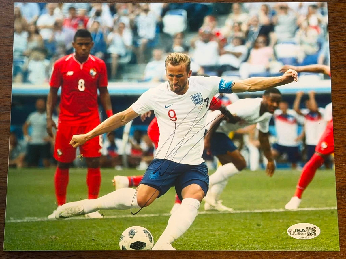 Harry Kane England Signed Autographed 8x10 Photo JSA COA-Right Off The Field