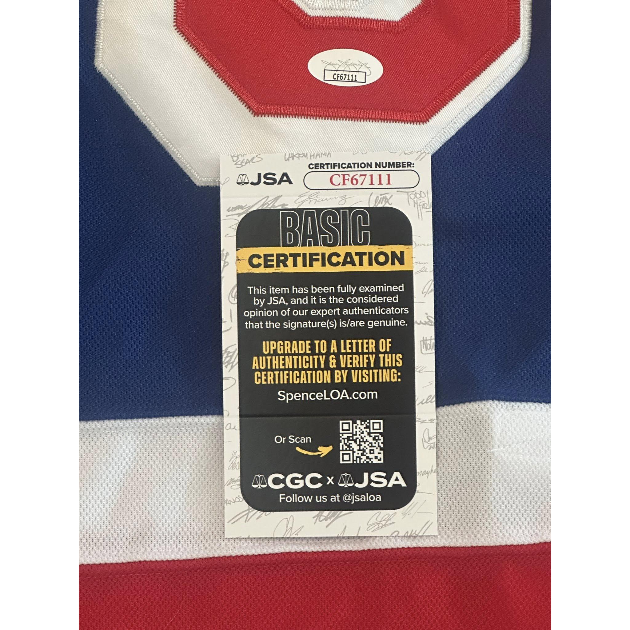 Henrik Lundqvist Autographed New York Rangers Jersey JSA COA-Right Off The Field