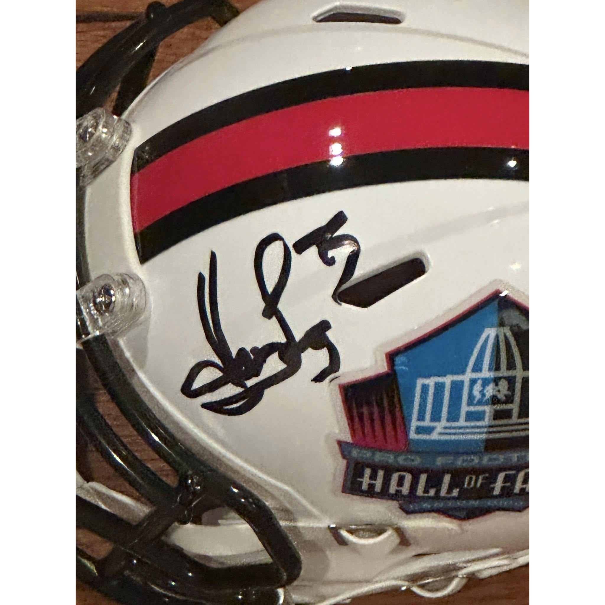 Howie Long Oakland Raiders Autographed Hall of Fame Mini Helmet JSA COA-Right Off The Field