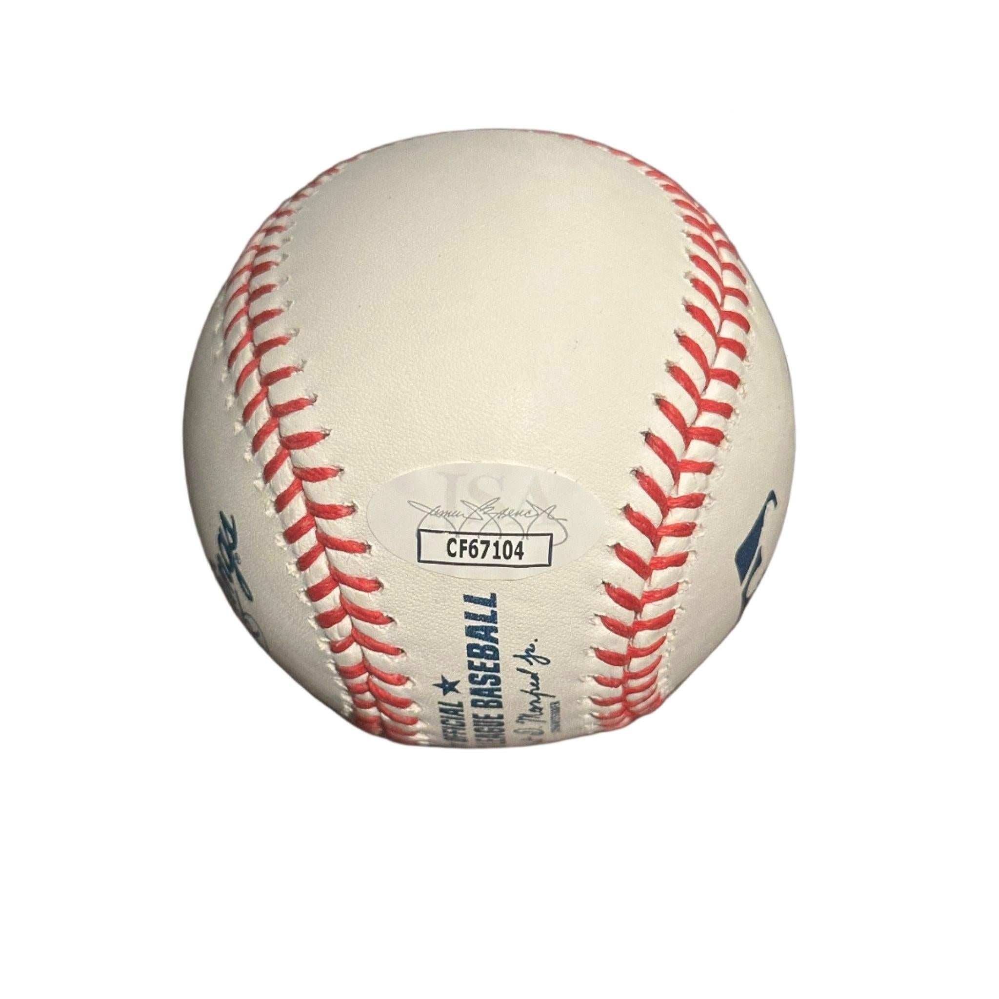 Jack Leiter Autographed Official MLB Baseball JSA COA 'Vandyboys' Inscription-Right Off The Field
