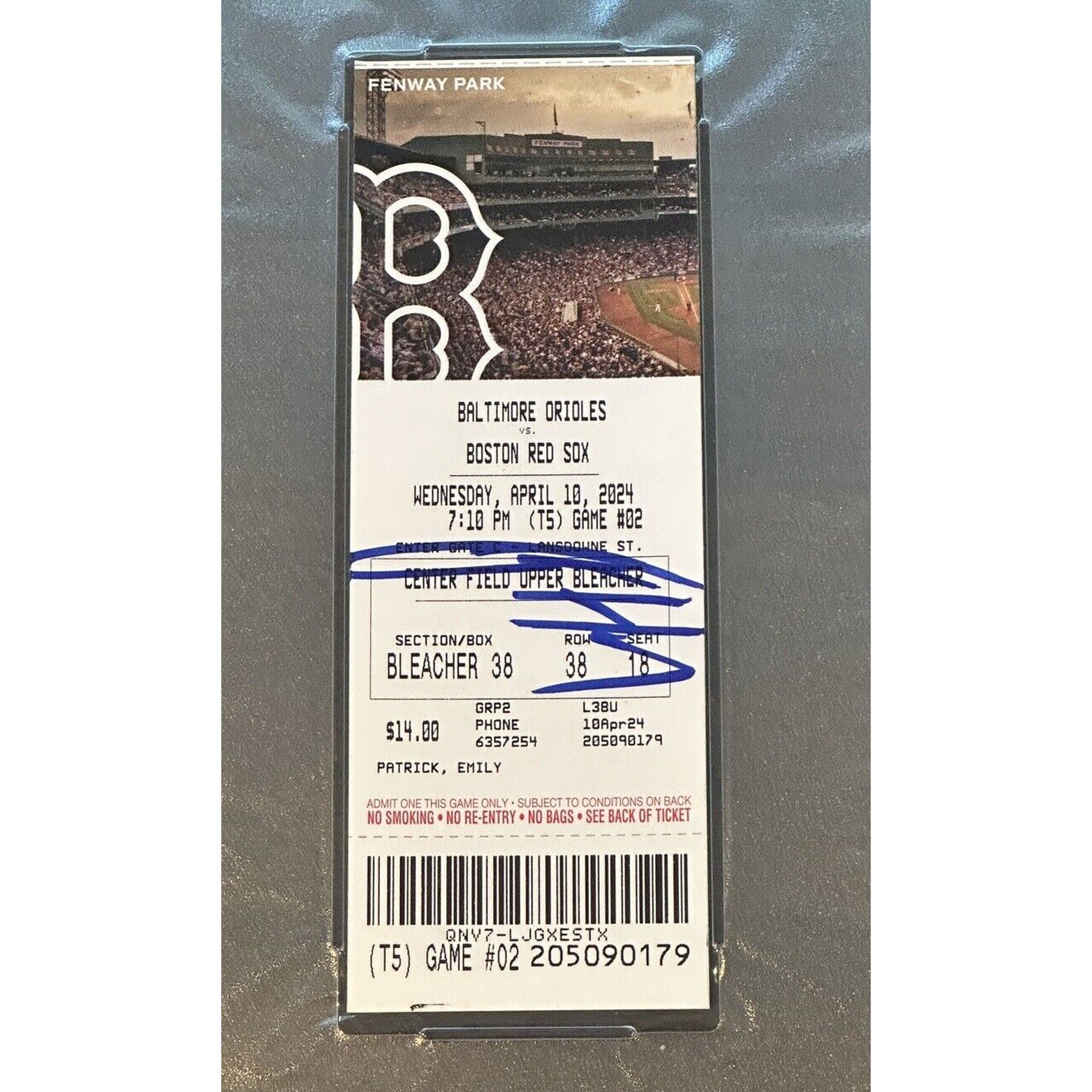 Jackson Holliday Signed MLB DEBUT Ticket Stub 4/10/2024 PSA Authentic Autograph-Baseball-Right Off The Field