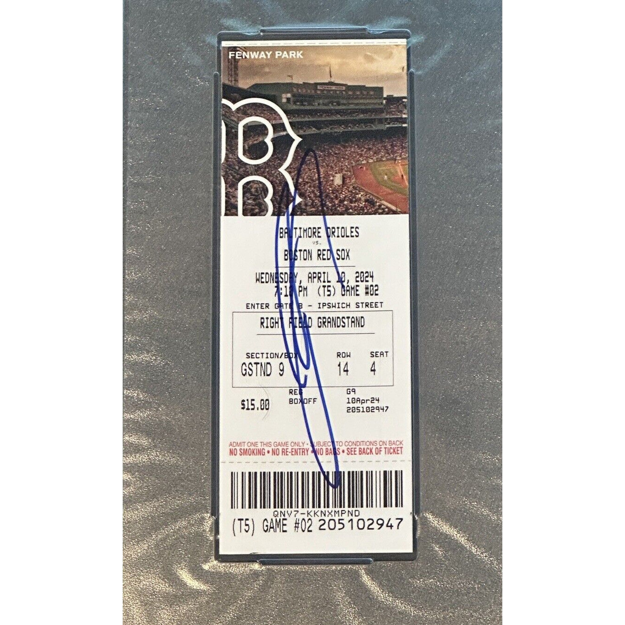 Jackson Holliday Signed MLB DEBUT Ticket Stub 4/10/2024 PSA Authentic Autograph-Baseball-Right Off The Field