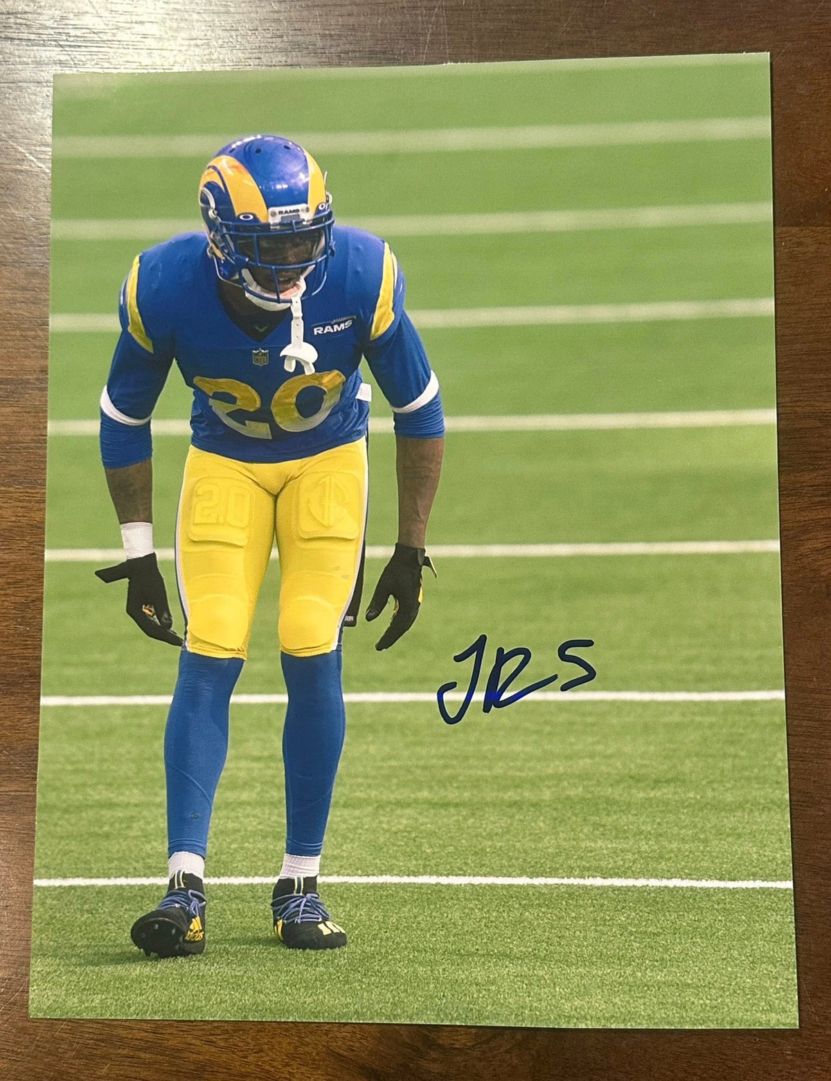 Jalen Ramsey Los Angeles Rams Autographed 11x14 Photo-Right Off The Field