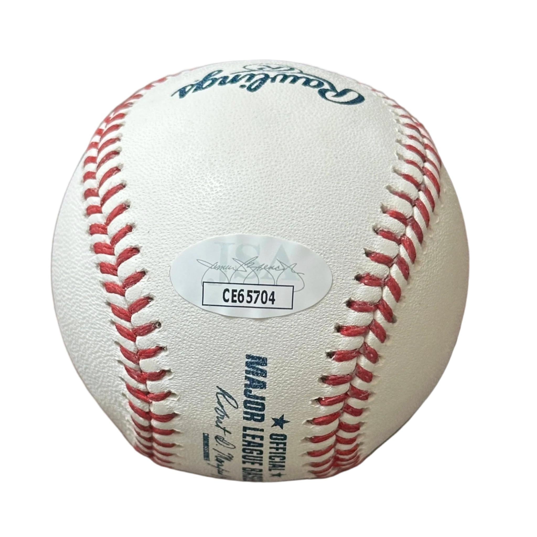 Jason Kidd Autographed and Inscribed "HOF 18" Hall of Fame MLB Baseball JSA COA-Right Off The Field