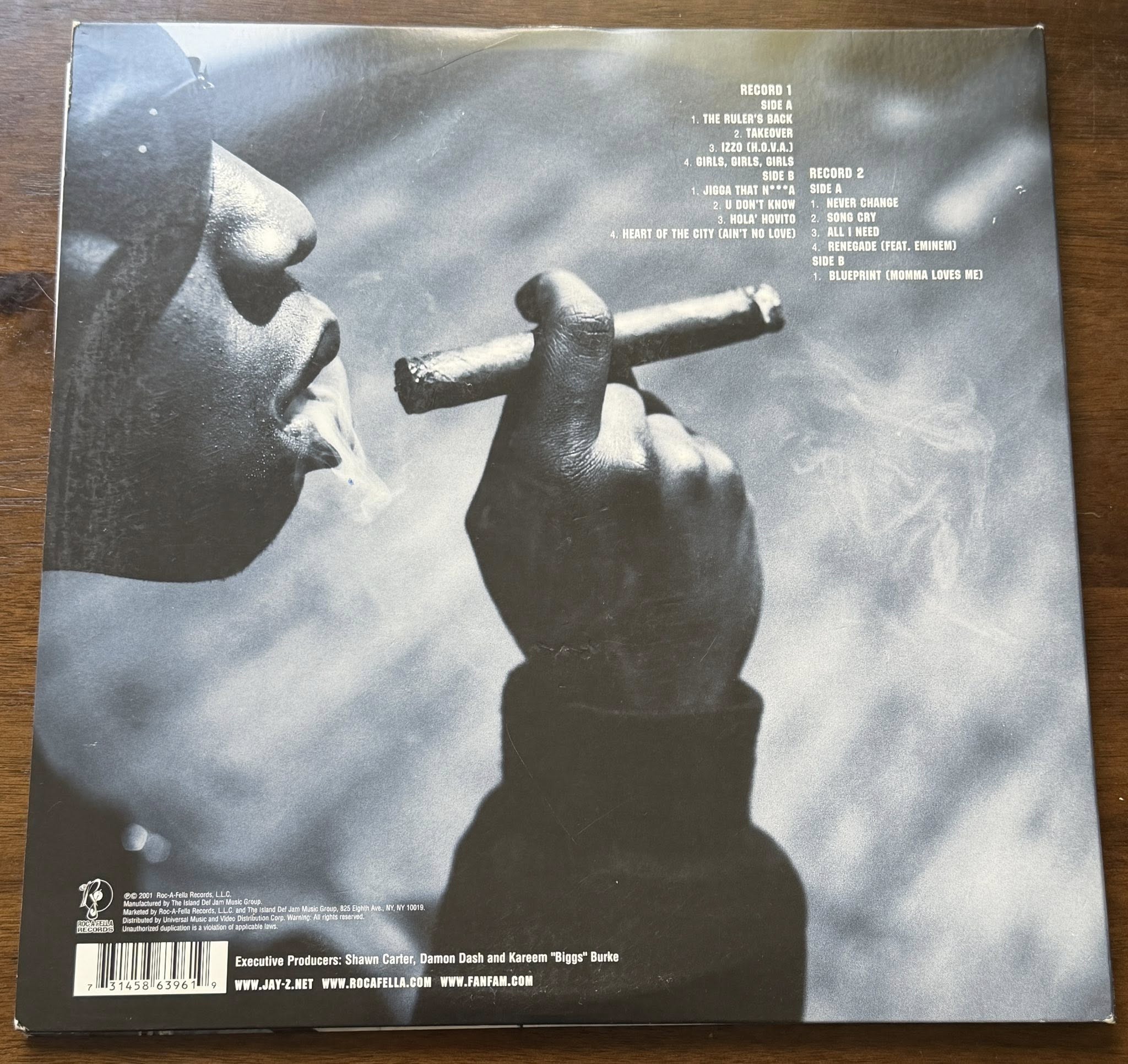 Jay-Z Signed Autographed The Blueprint VINYL LP JSA LOA-Right Off The Field