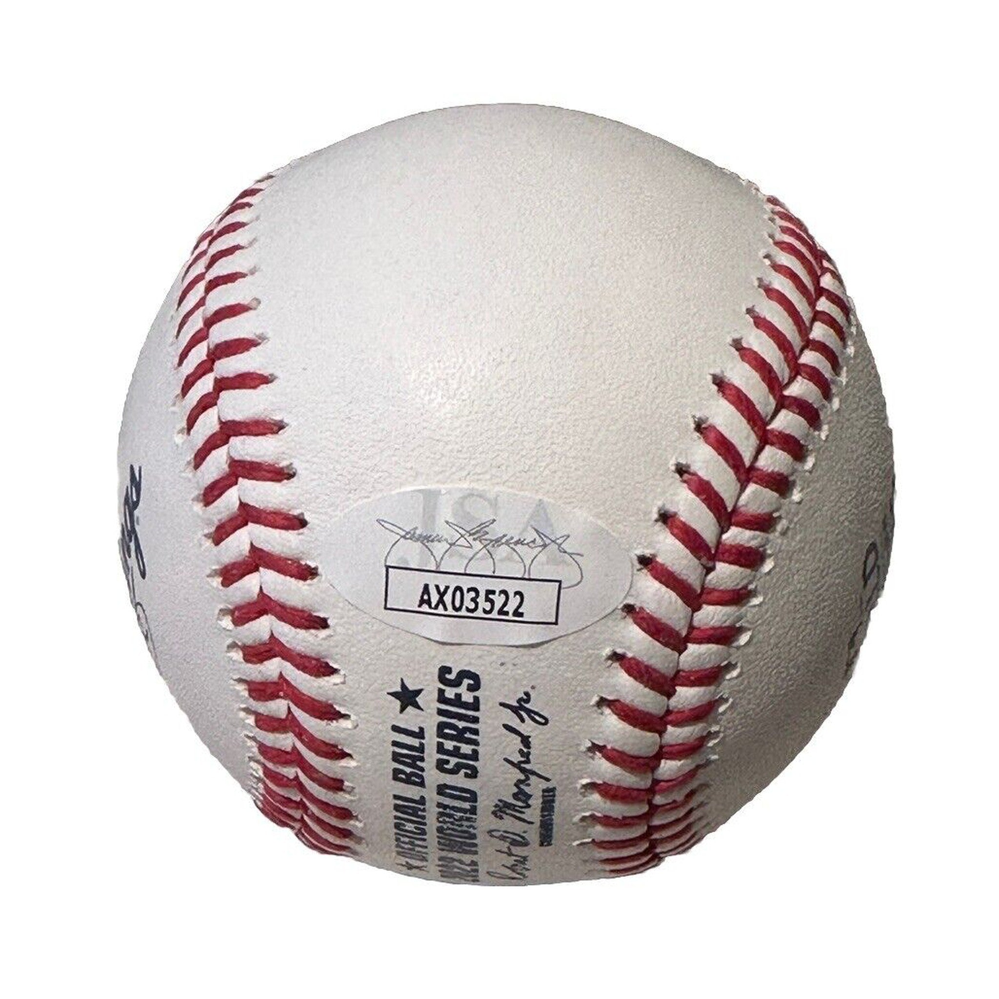 Joe Espada Houston Astros Signed & Inscribed 2022 World Series Baseball JSA COA-Baseball-Right Off The Field