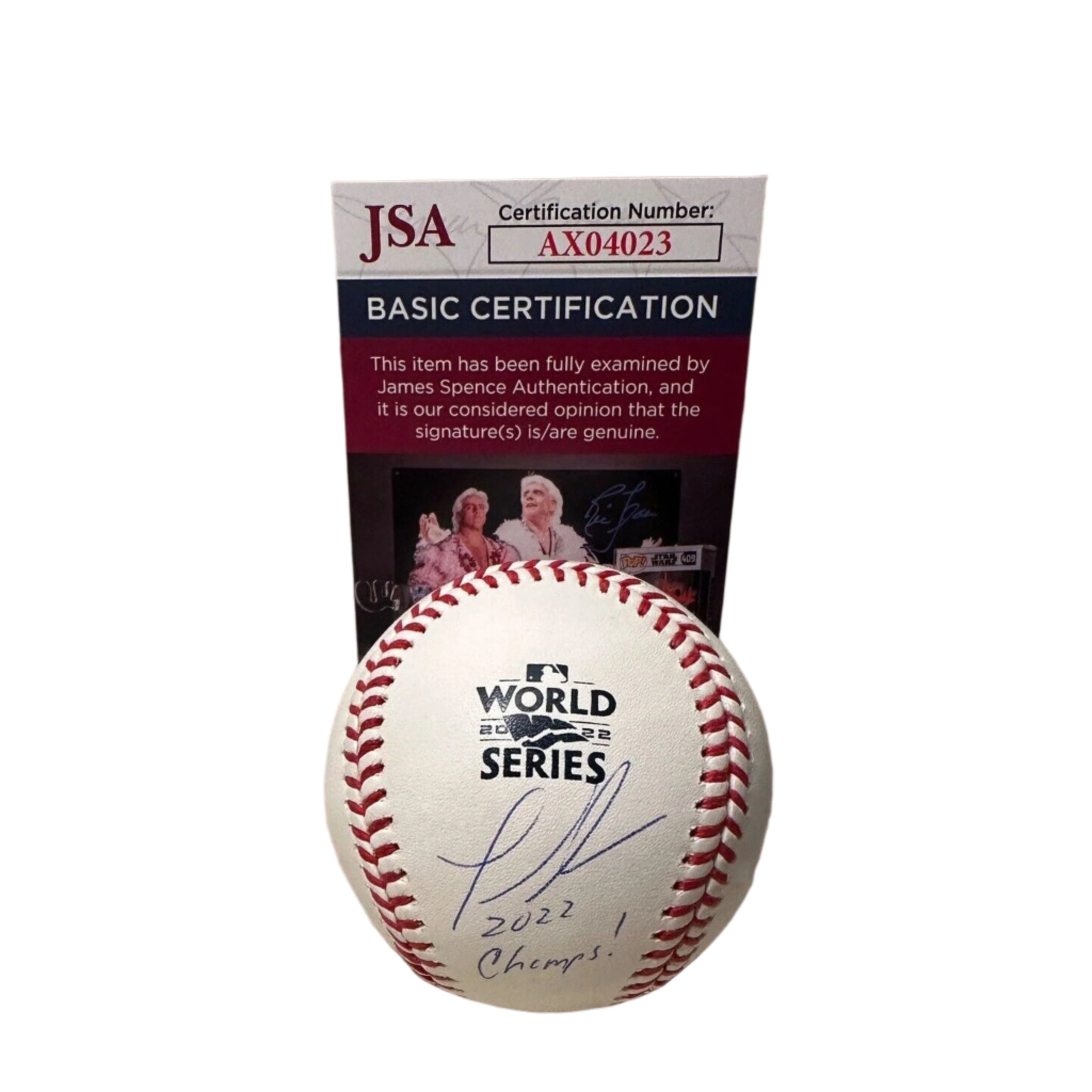Joe Espada Houston Astros Signed & Inscribed 2022 World Series Baseball JSA COA-Baseball-Right Off The Field