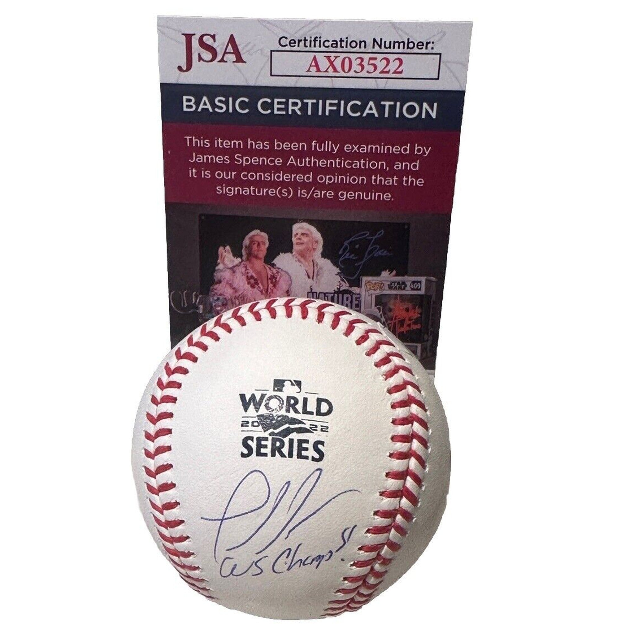 Joe Espada Houston Astros Signed & Inscribed 2022 World Series Baseball JSA COA-Baseball-Right Off The Field