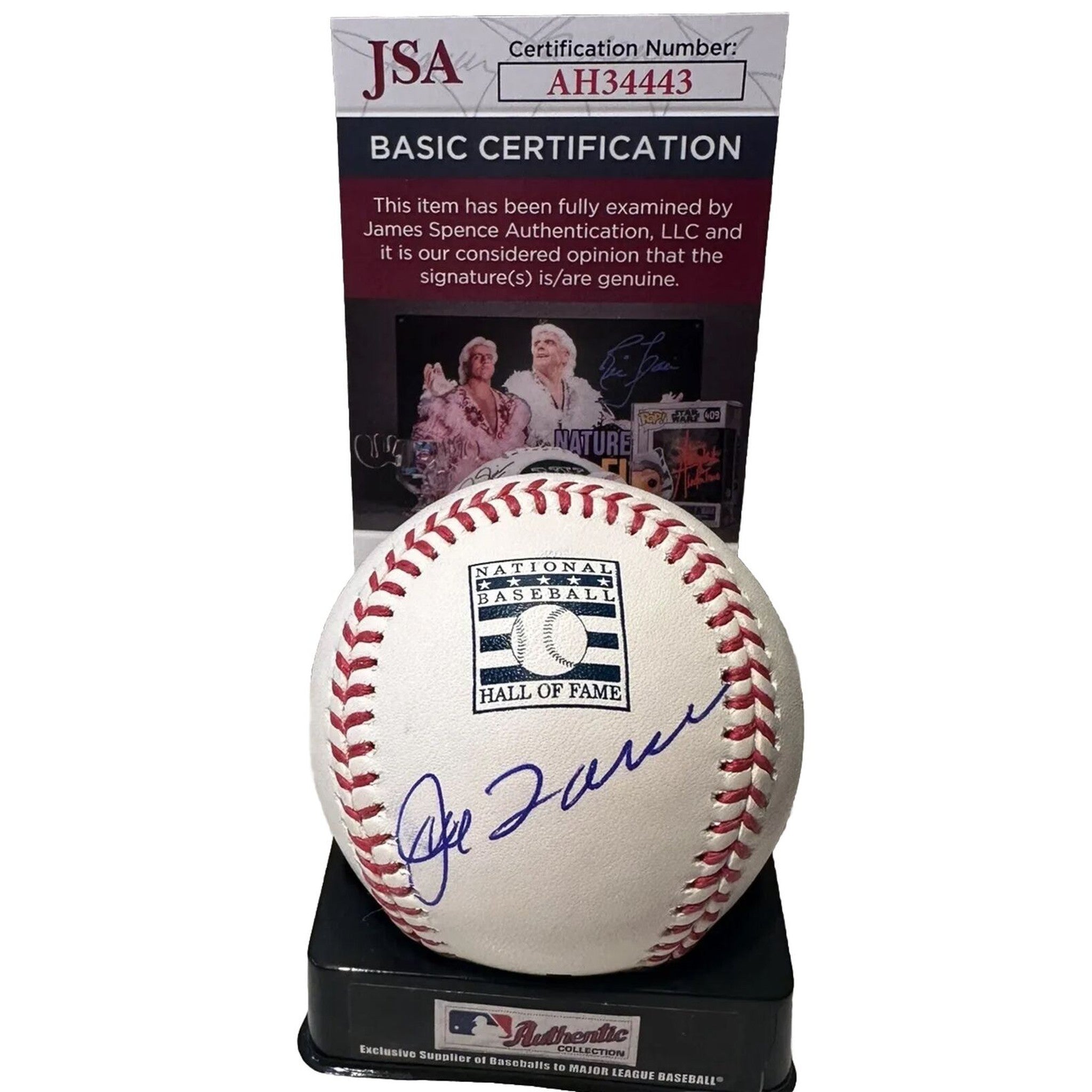 Joe Torre New York Yankees Signed Hall of Fame Baseball JSA COA-Baseball-Right Off The Field