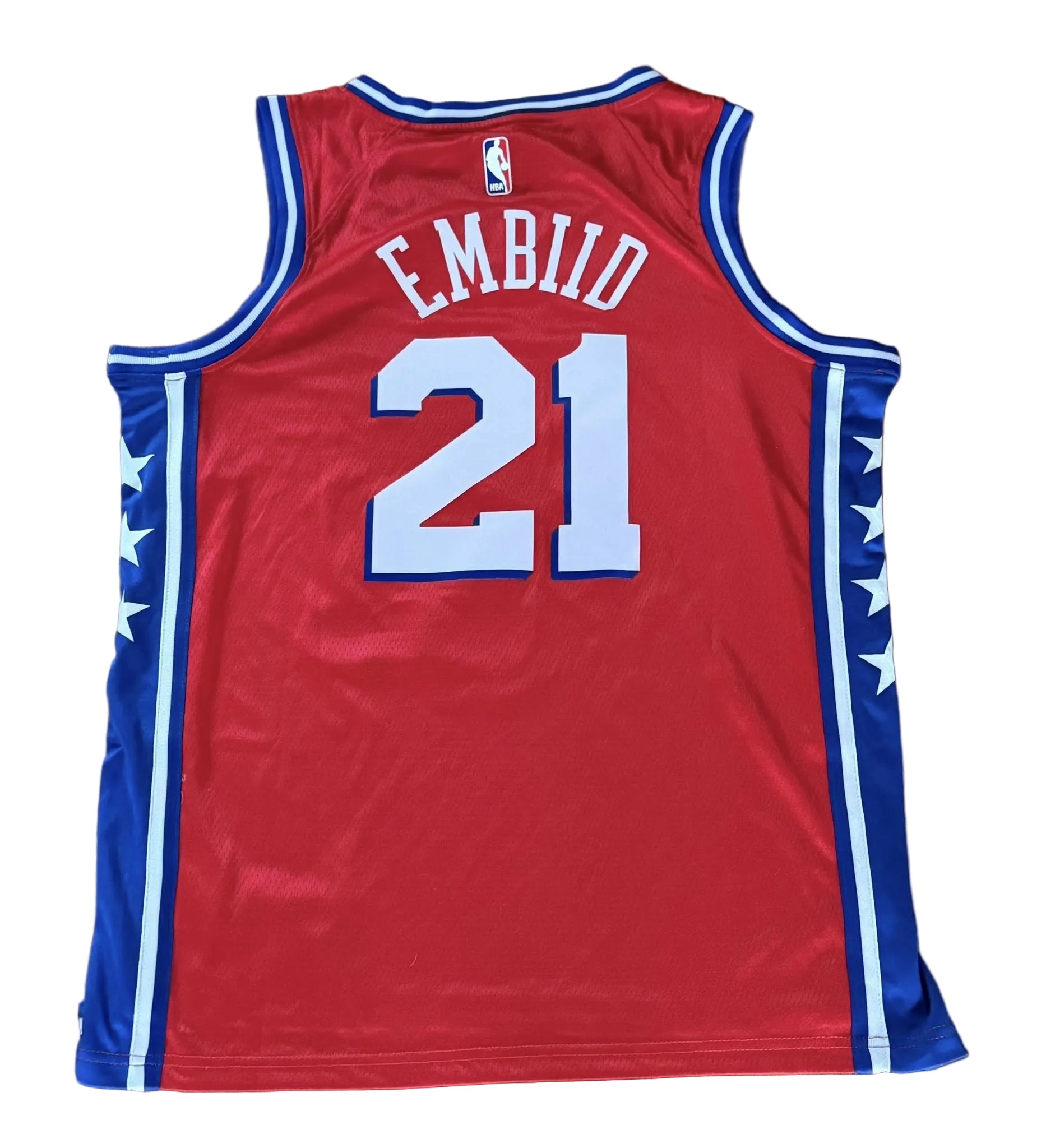 Joel Embiid Philadelphia 76ers Jersey Size 48-Right Off The Field