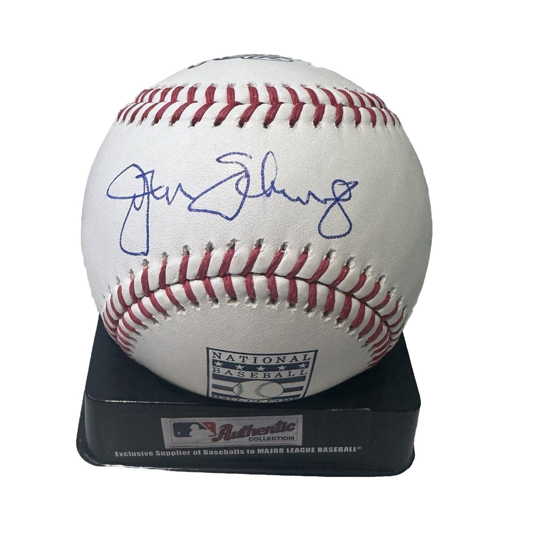 John Schuerholz Signed Hall of Fame MLB Baseball Atlanta Braves Autograph-Baseball-Right Off The Field