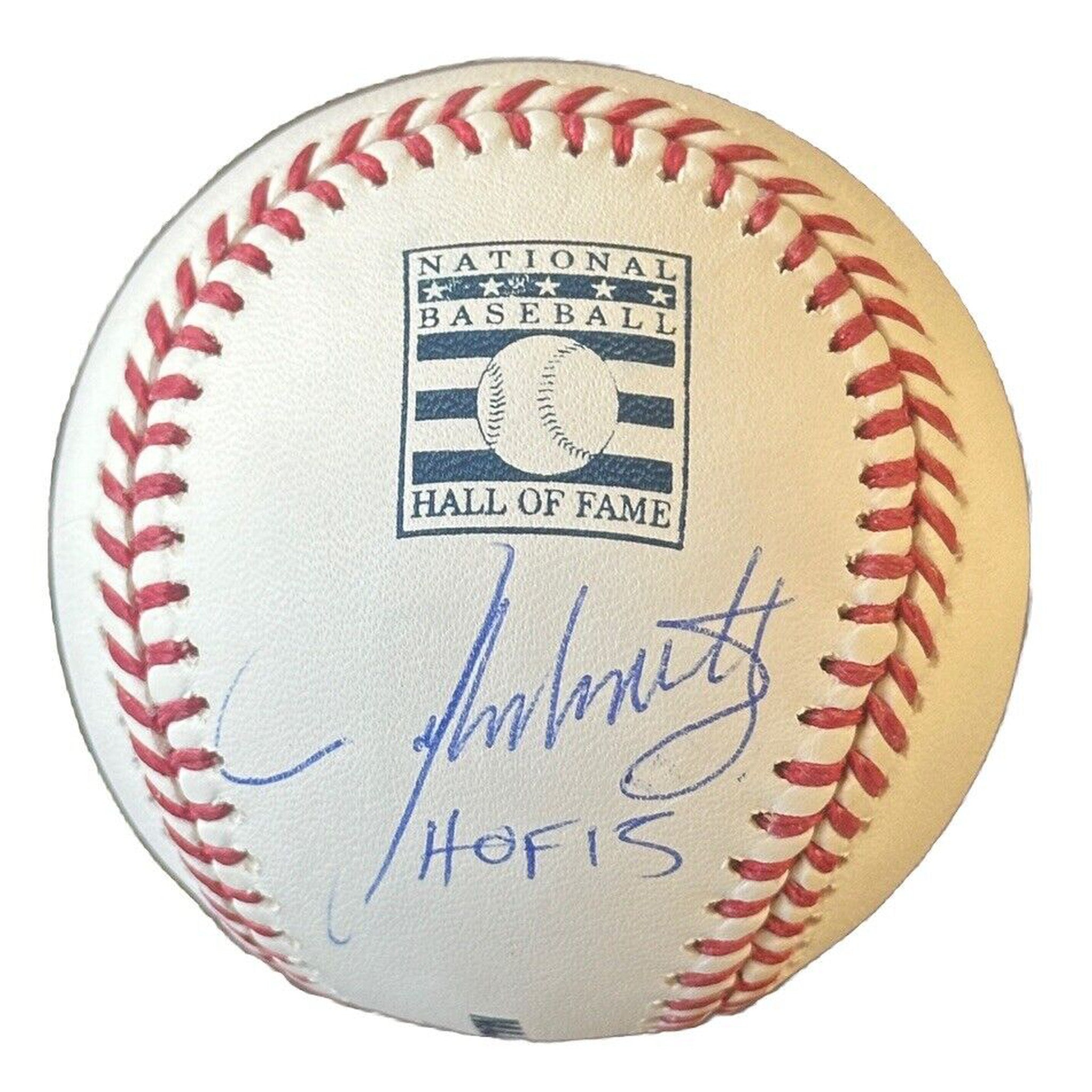 John Smoltz Atlanta Braves Signed & Inscribed Hall of Fame Baseball JSA COA-Baseball-Right Off The Field