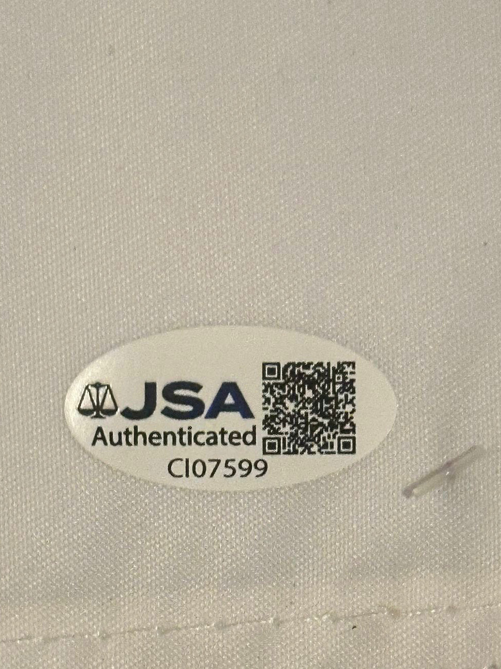 Jon Rahm Autographed 2025 Ryder Cup Pin Flag Team Europe JSA COA-Right Off The Field