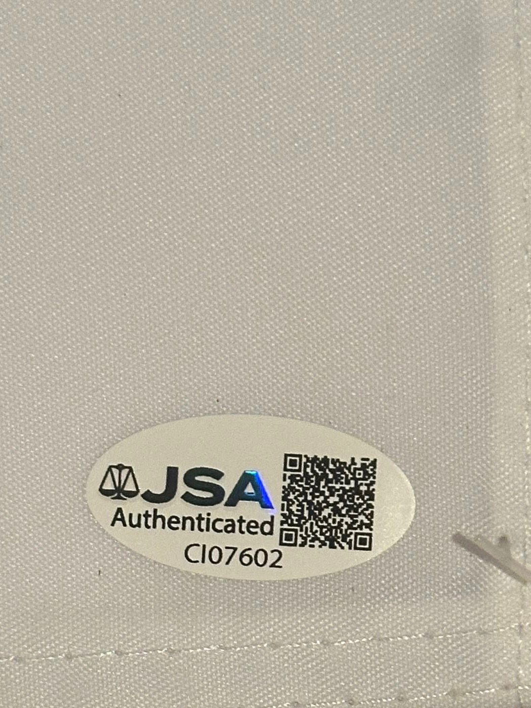 Jon Rahm Autographed 2025 Ryder Cup Pin Flag Team Europe JSA COA-Right Off The Field