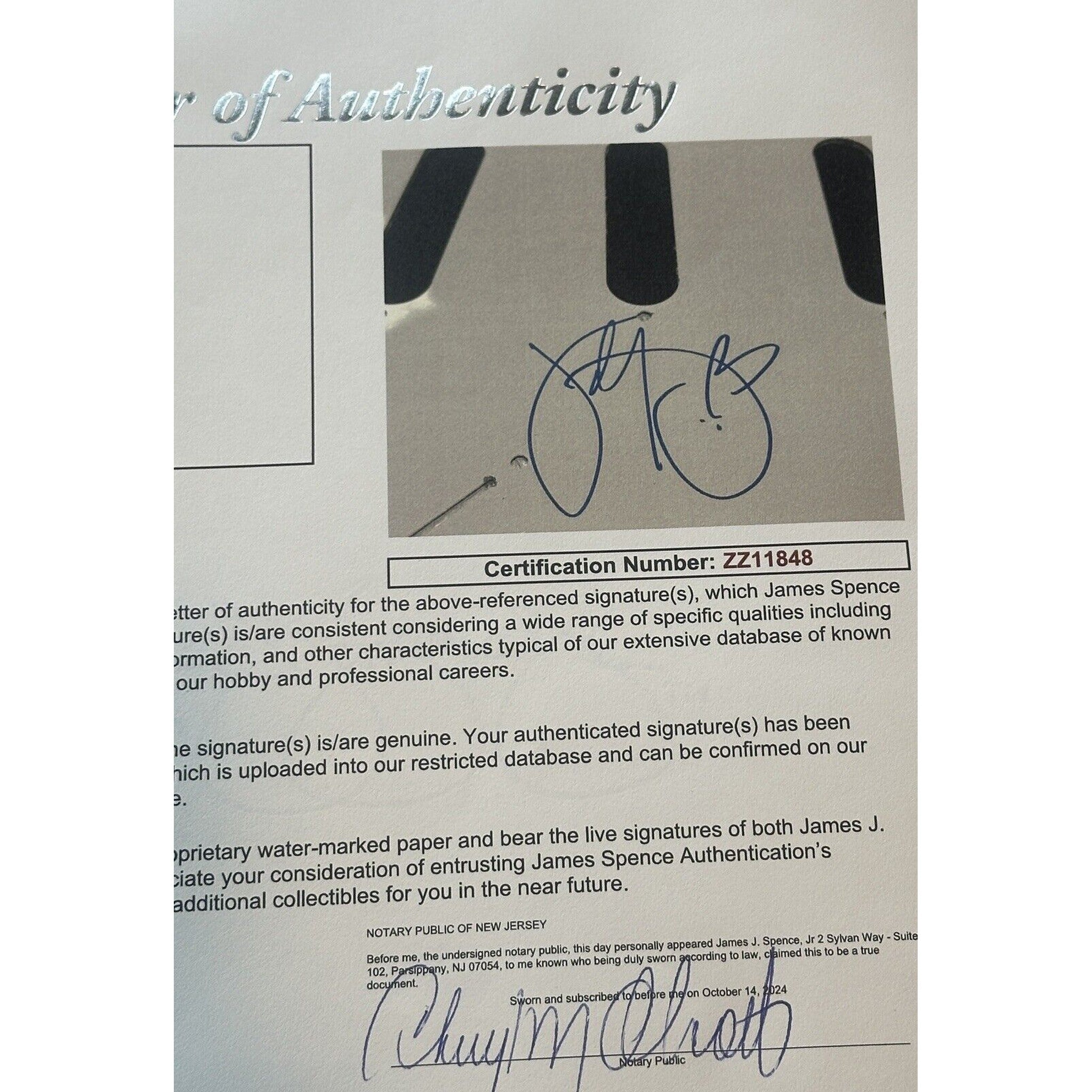 Katy Perry Signed Autographed Pick Guard JSA LOA-Entertainment-Right Off The Field