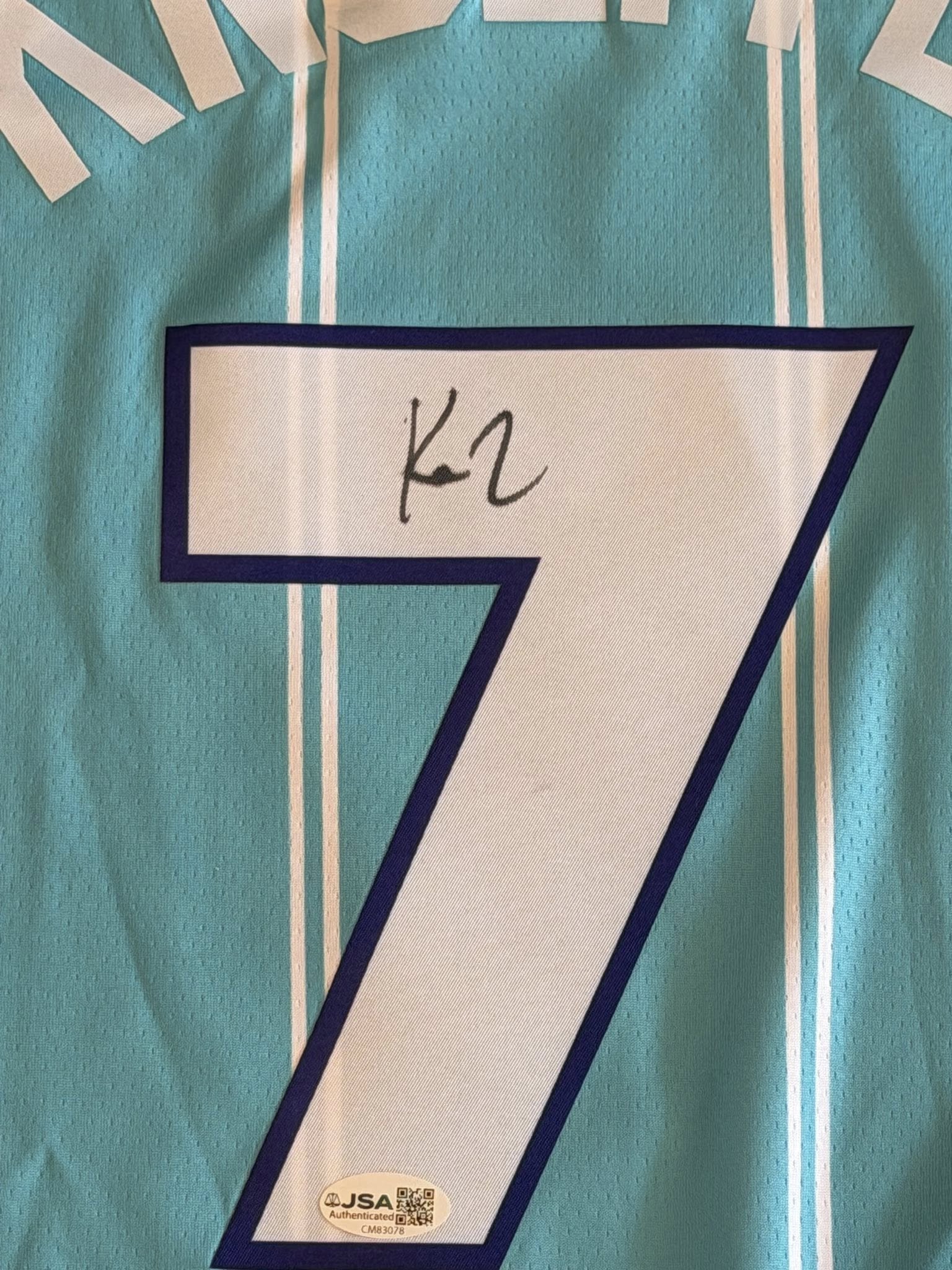 Kon Knueppel Signed Autographed Charlotte Hornets Jersey JSA COA-Right Off The Field